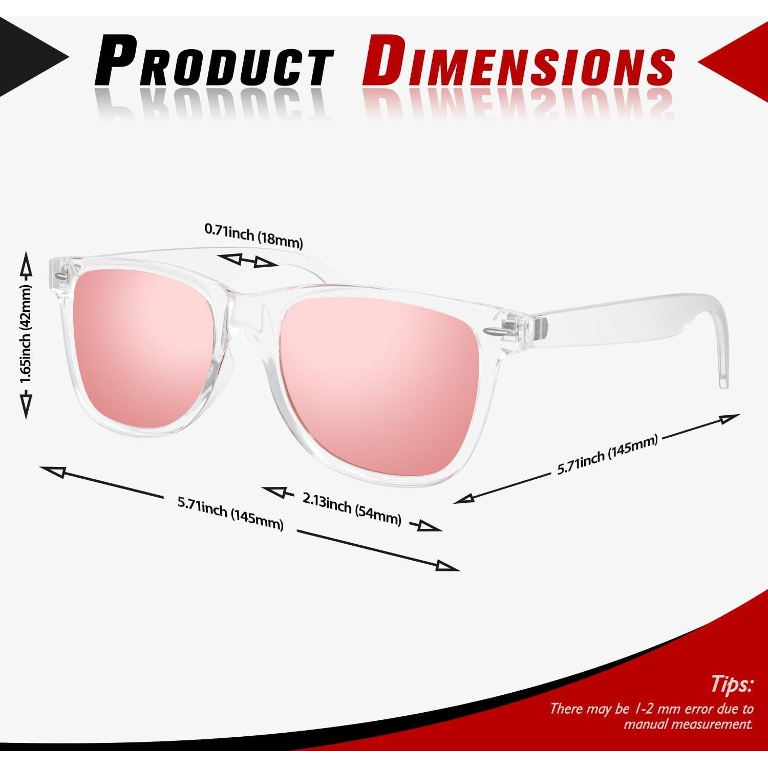 Gafas de sol polarizadas Sunier UV400 retro para hombres y mujeres