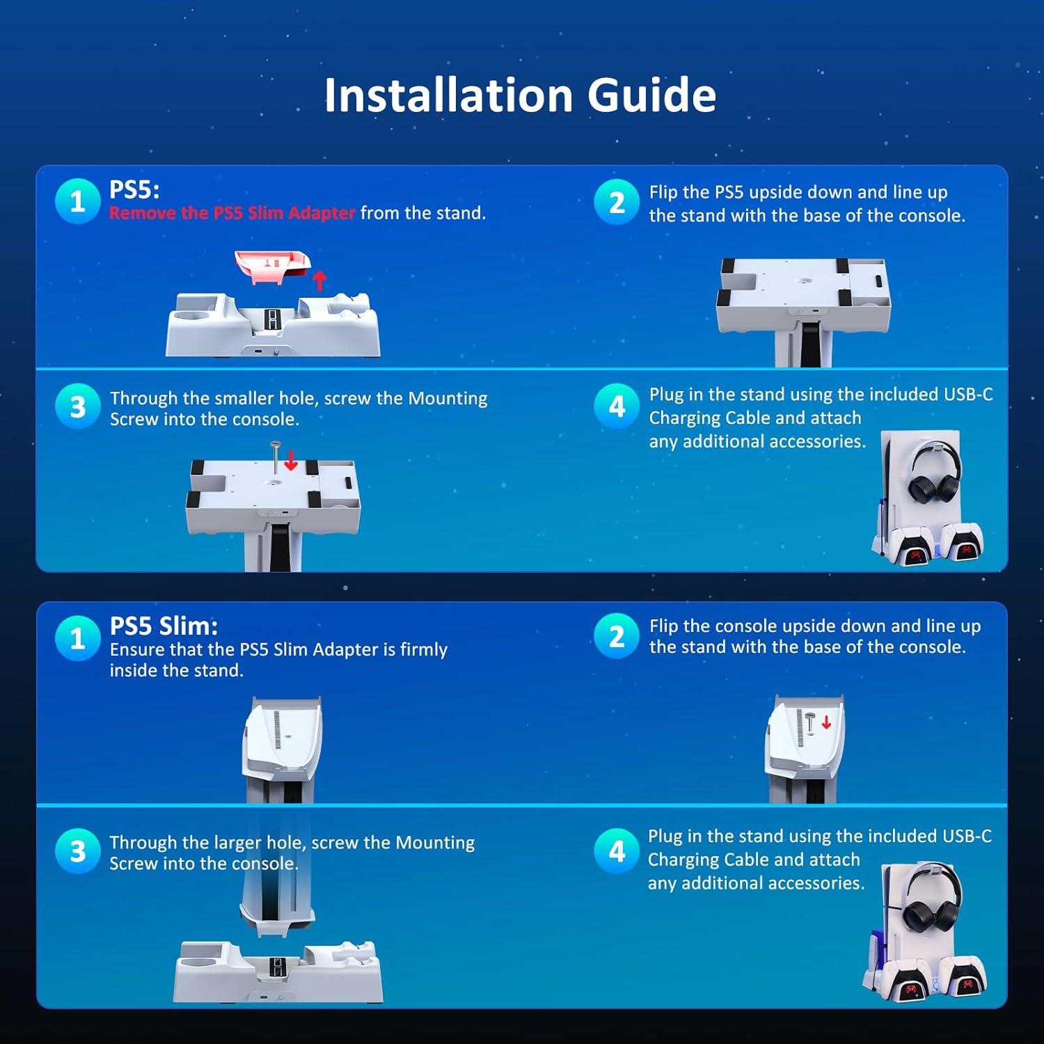 Soporte de Enfriamiento NexiGo para PS5 y PS5 Slim Blanco