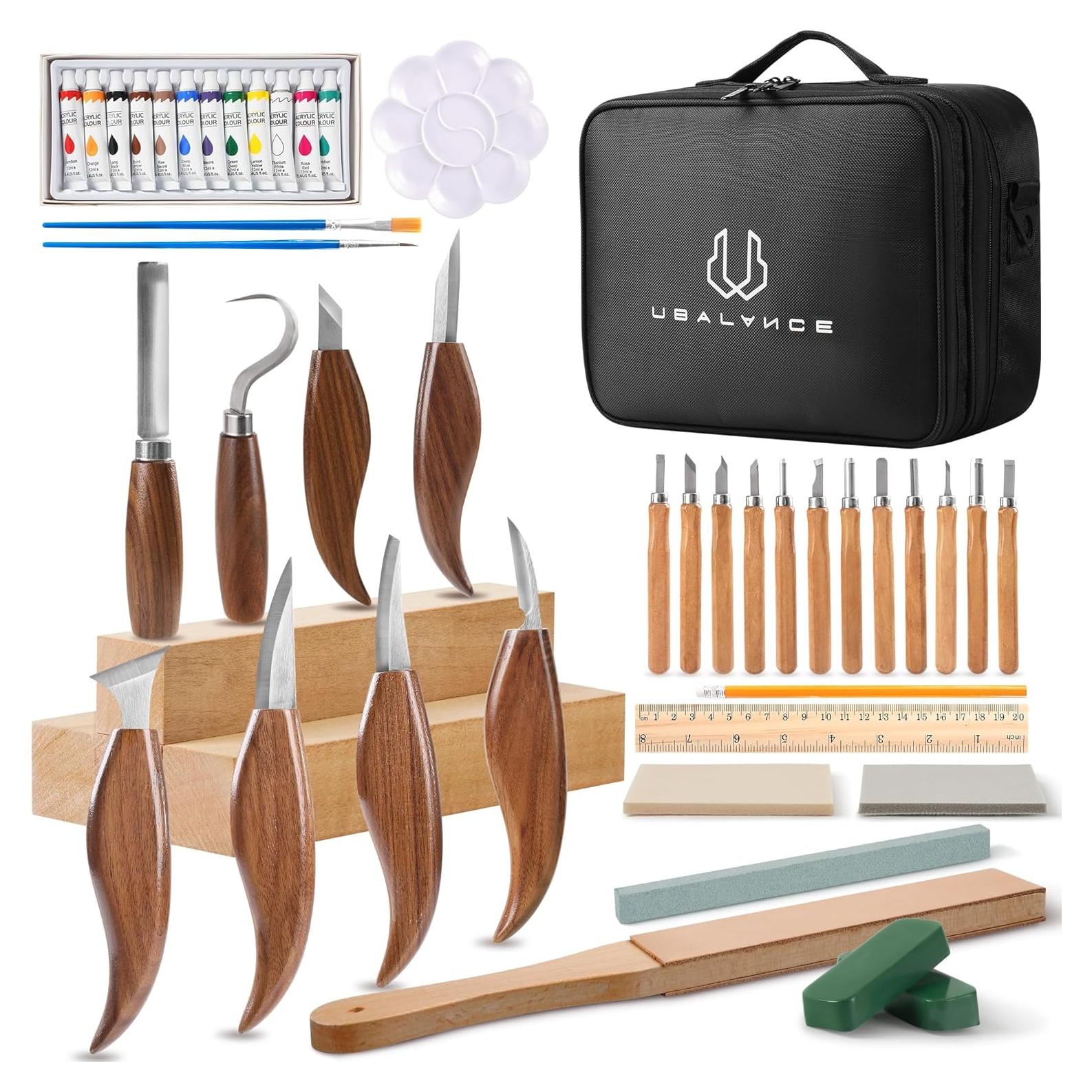 Kit de Herramientas de Tallado en Madera UBALANCE 38 Piezas