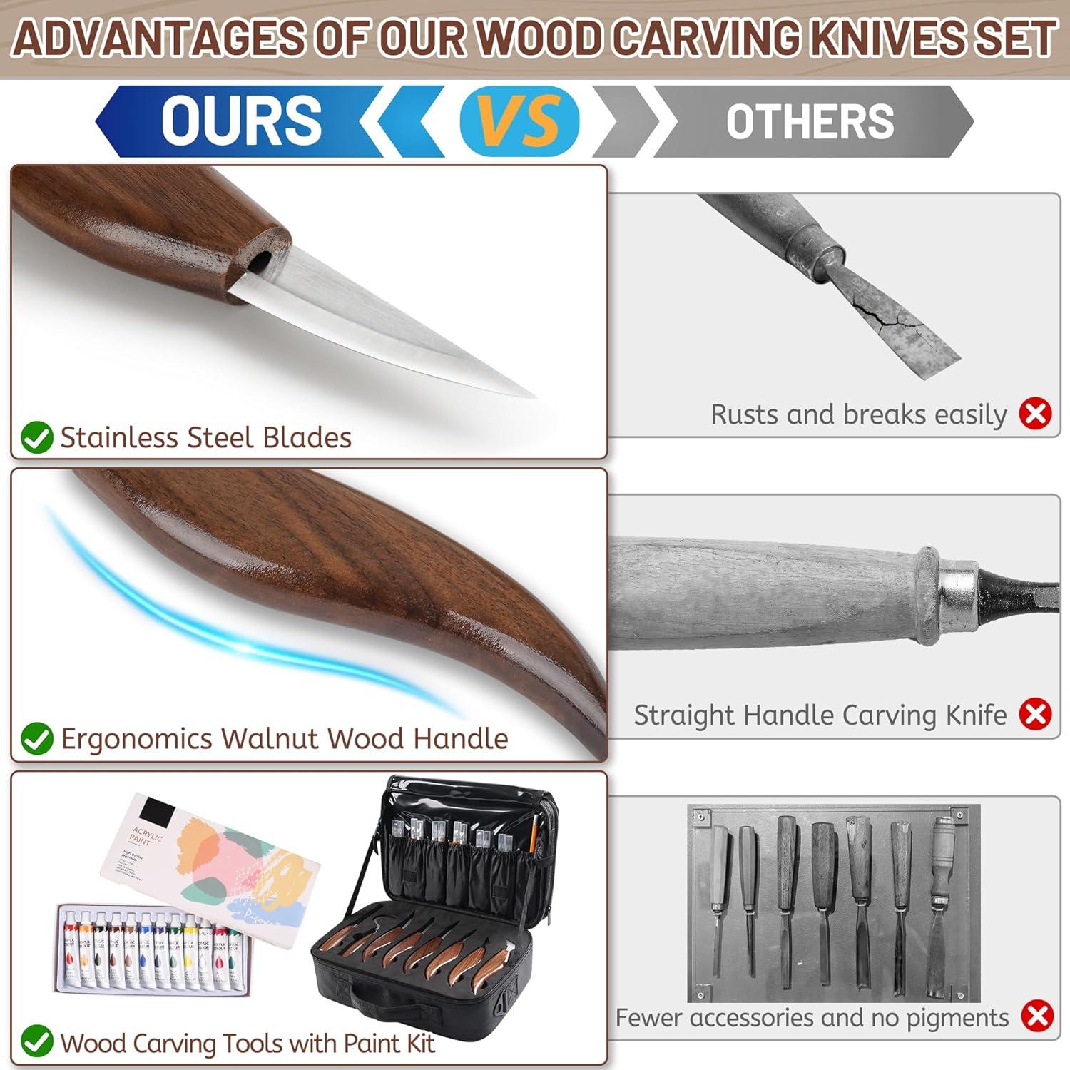 Kit de Herramientas de Tallado en Madera UBALANCE 38 Piezas