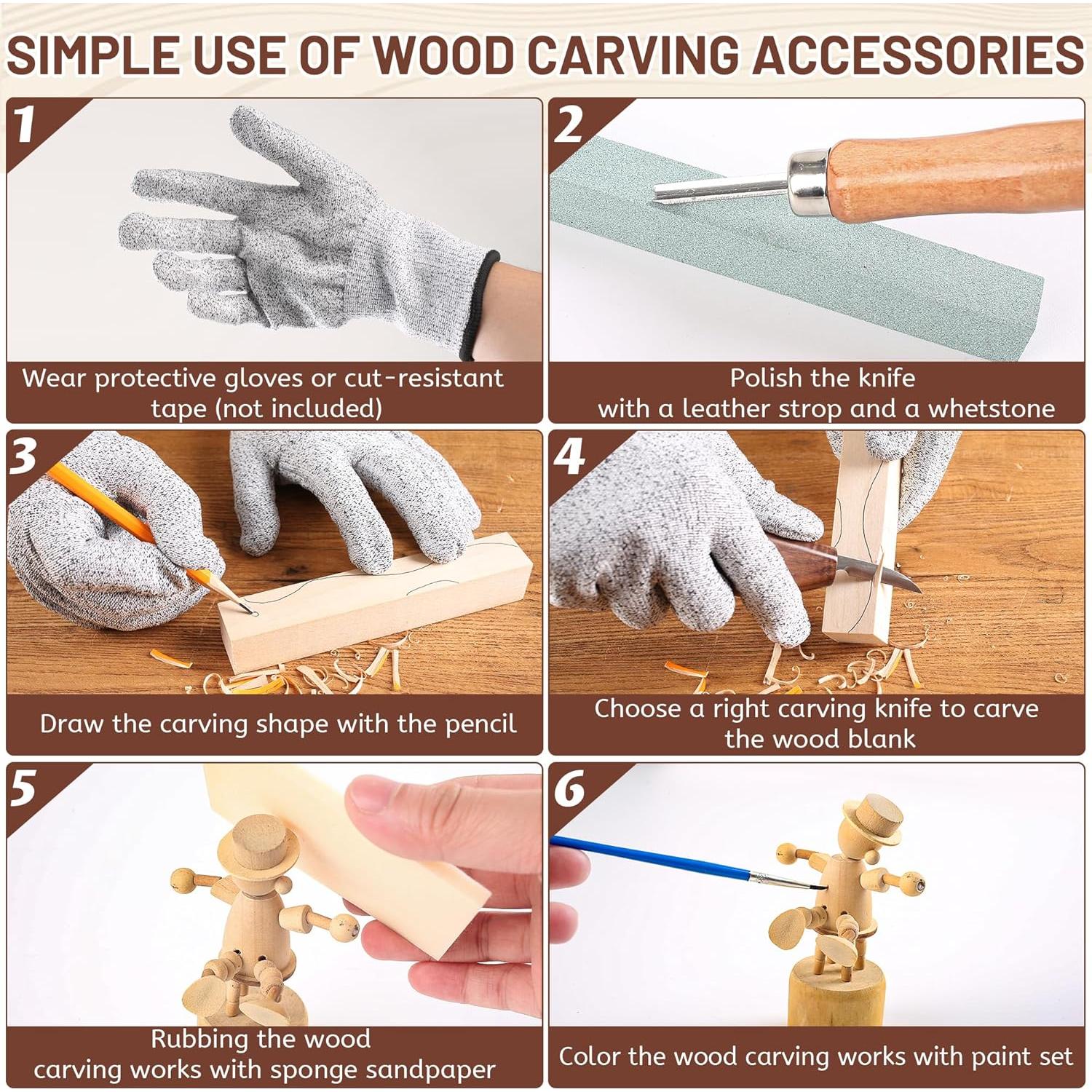 Kit de Herramientas de Tallado en Madera UBALANCE 38 Piezas