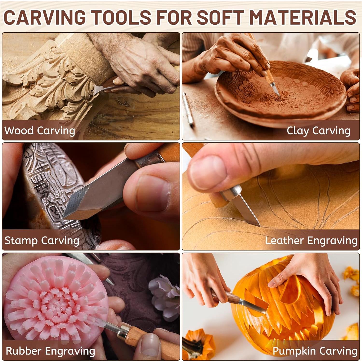 Kit de Herramientas de Tallado en Madera UBALANCE 38 Piezas