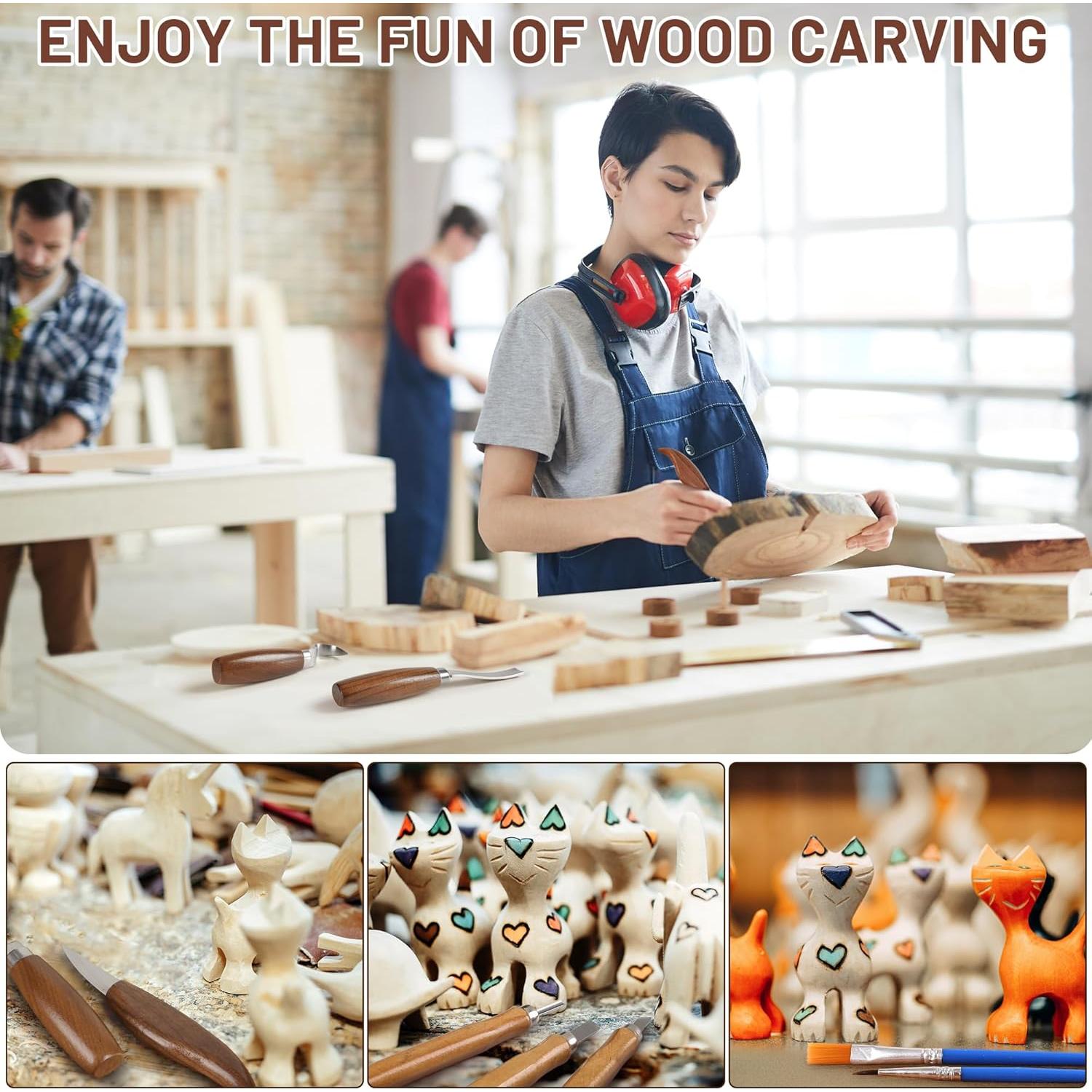 Kit de Herramientas de Tallado en Madera UBALANCE 38 Piezas