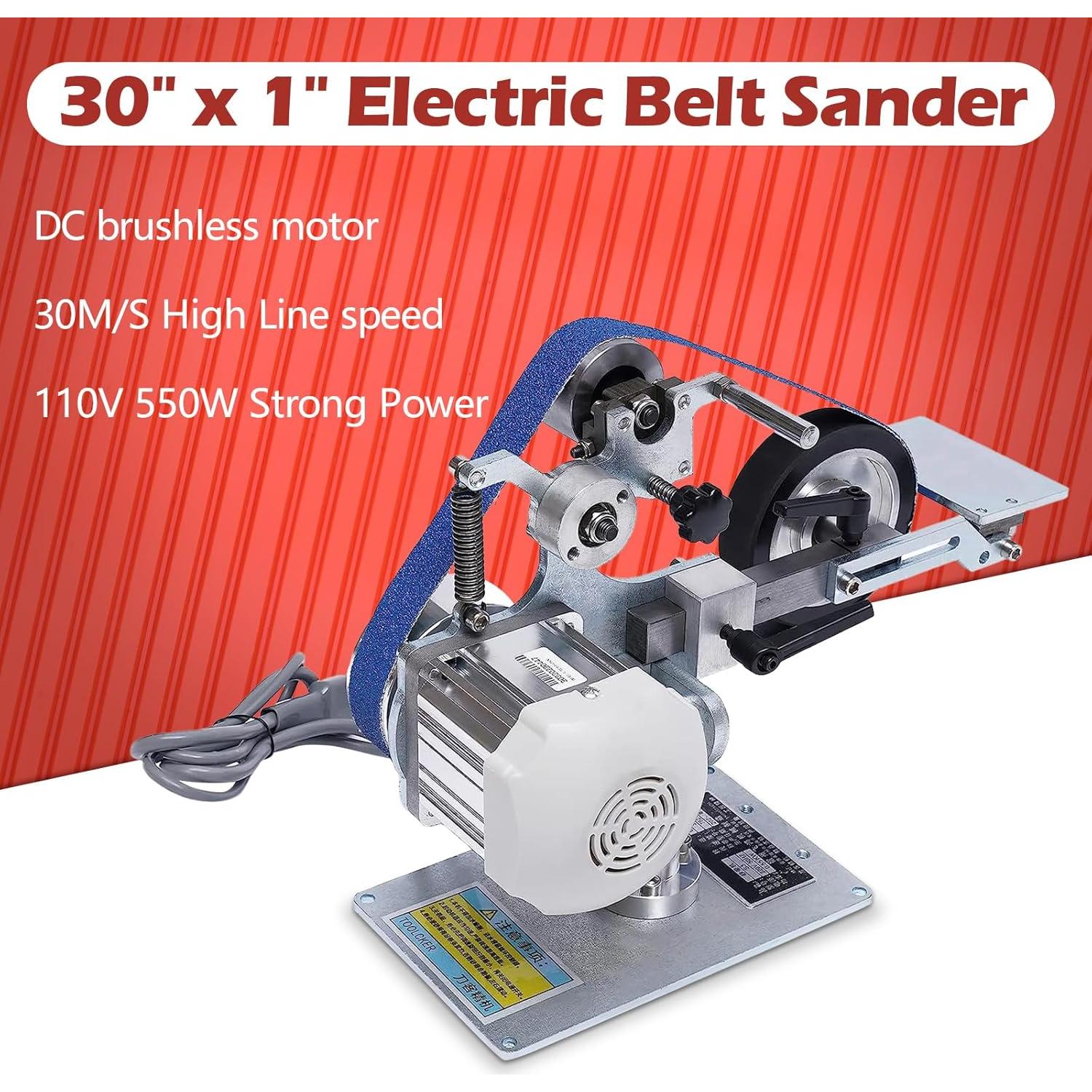 Lijadora de Cinta Eléctrica DYRABREST 550W 1"x30" Ajustable