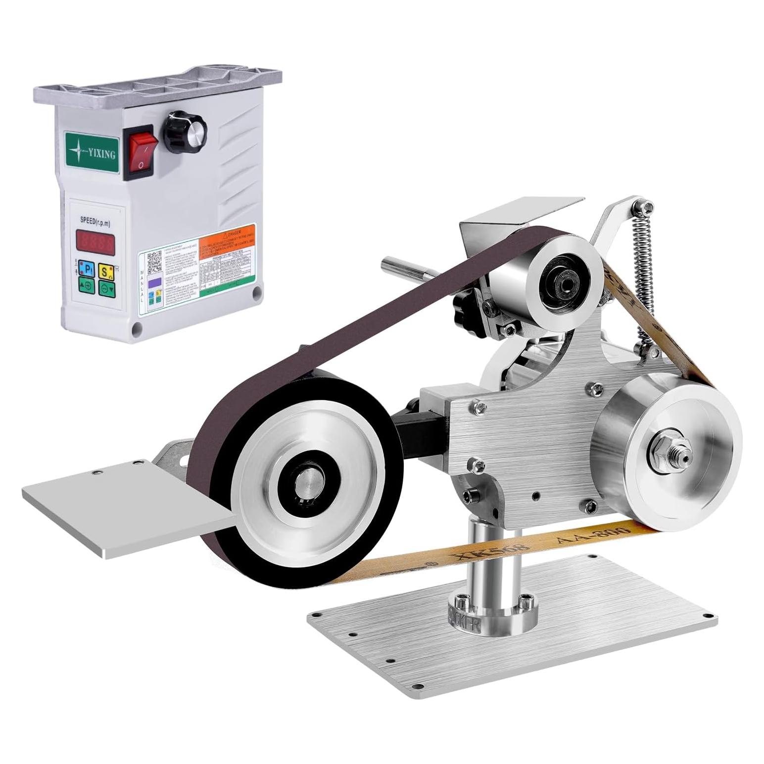 Lijadora de Cinta Eléctrica Mini Uphilltool 550W 30x1" Ajustable