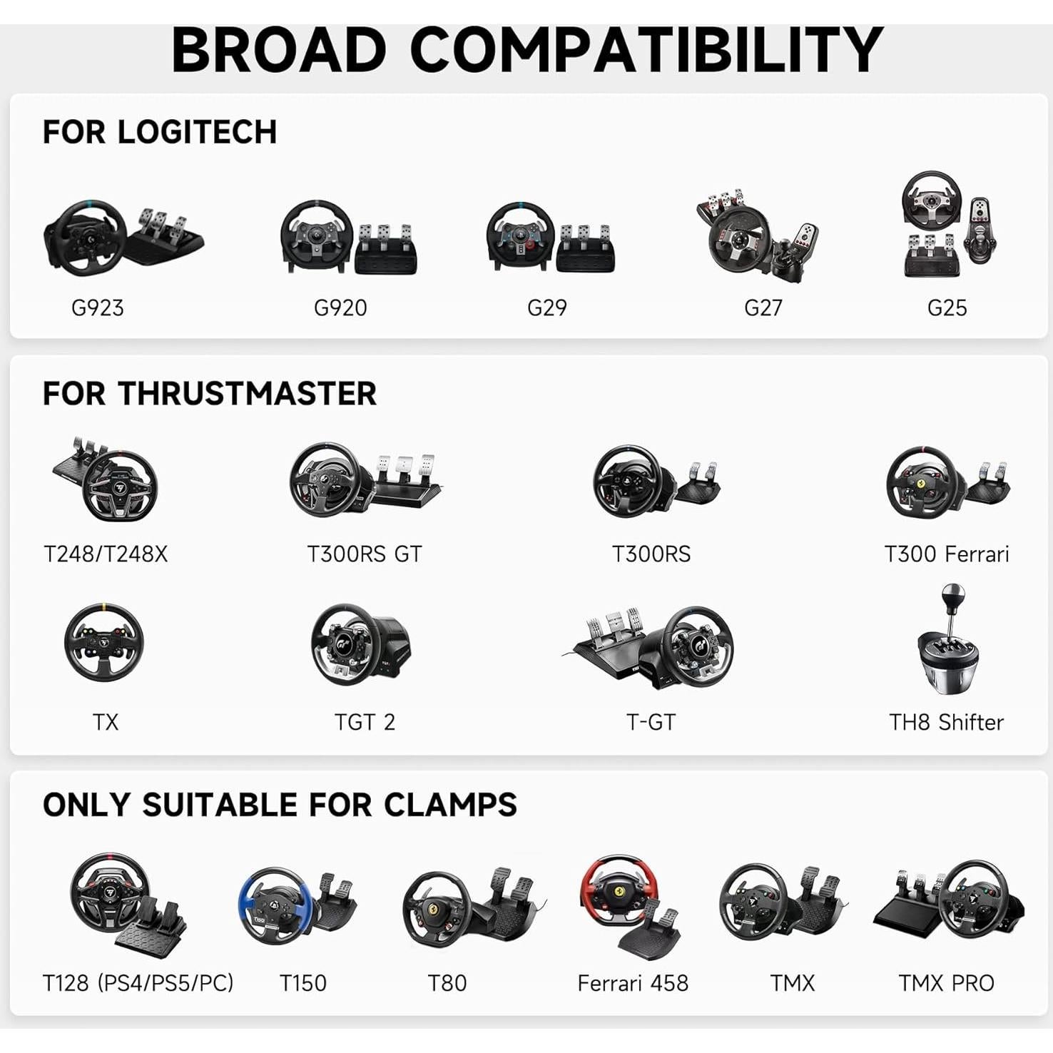 Soporte de Volante CO-Z Racing X Frame con Luz LED