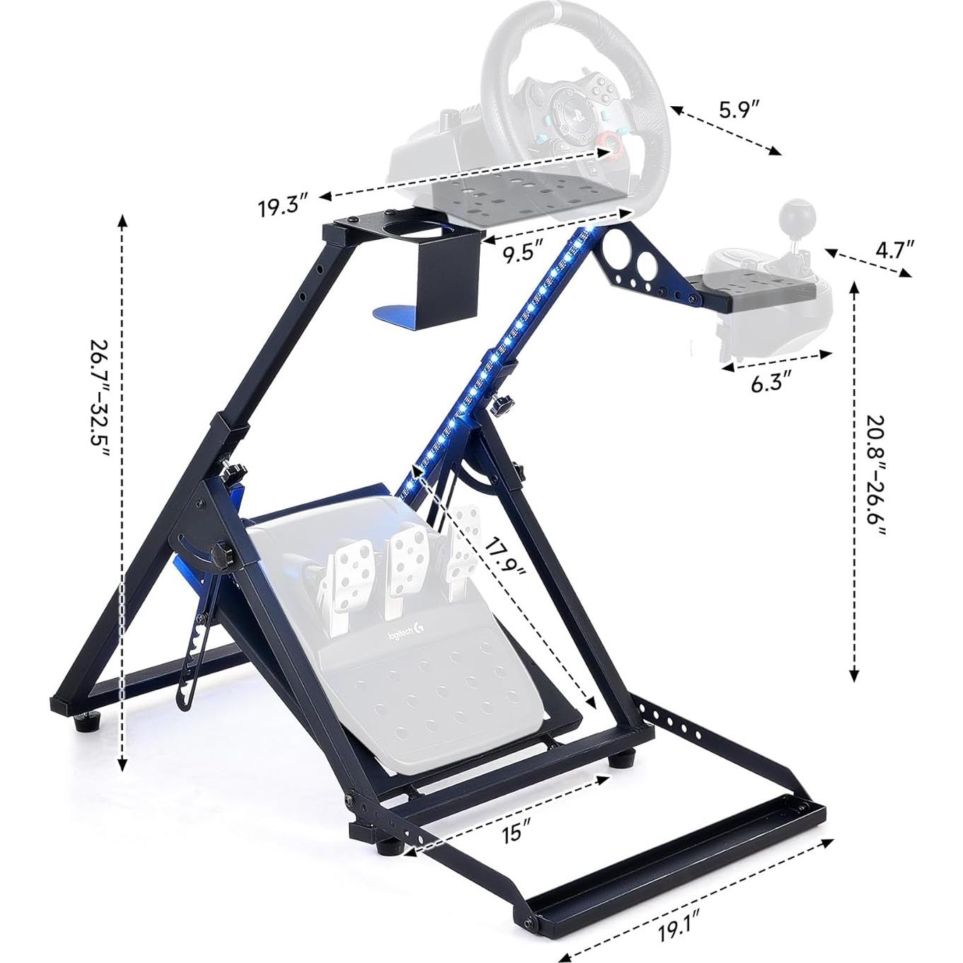 Soporte de Volante CO-Z Racing X Frame con Luz LED