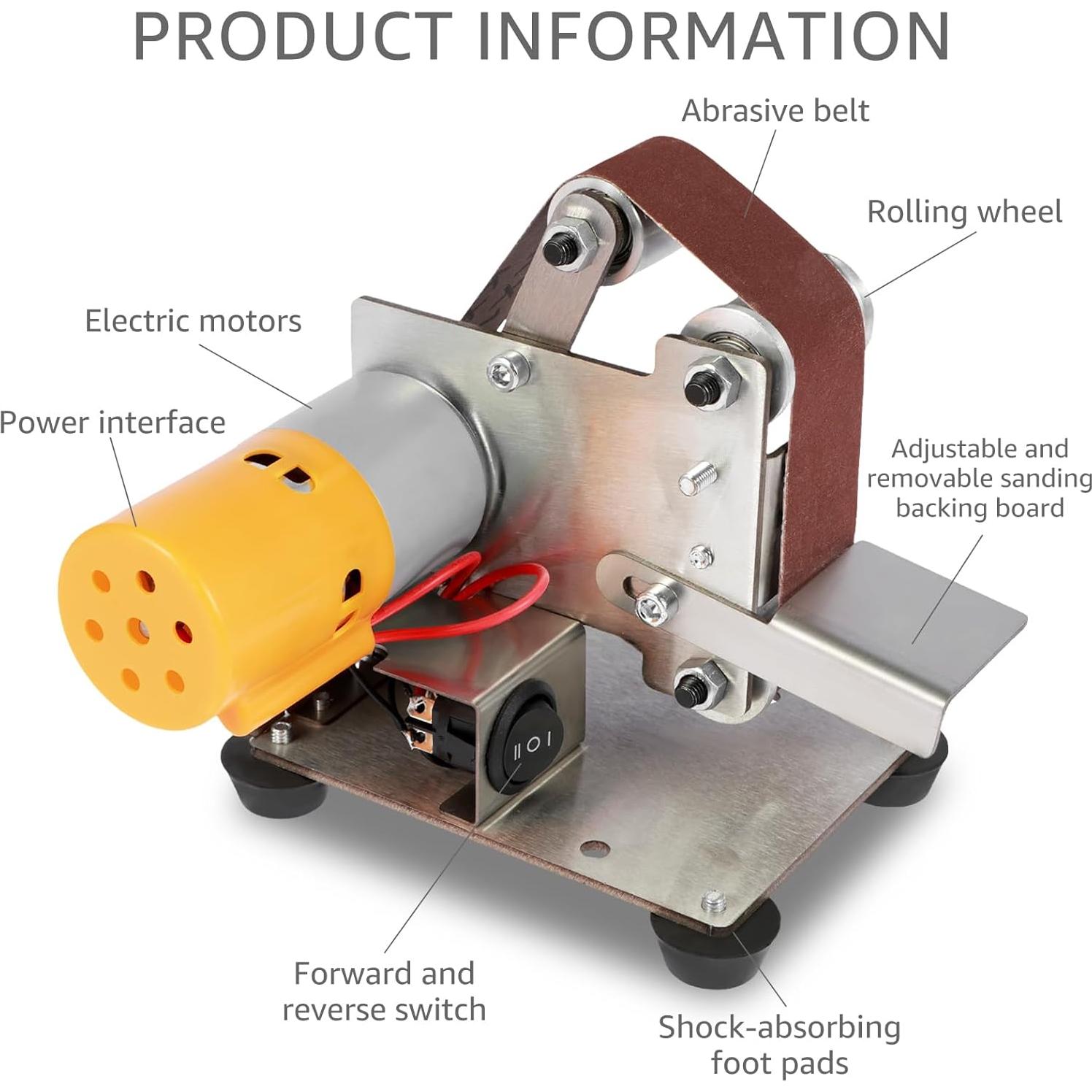 Mini Lijadora de Banda Eléctrica Abizarch 7 Velocidades 21x19.5x19cm