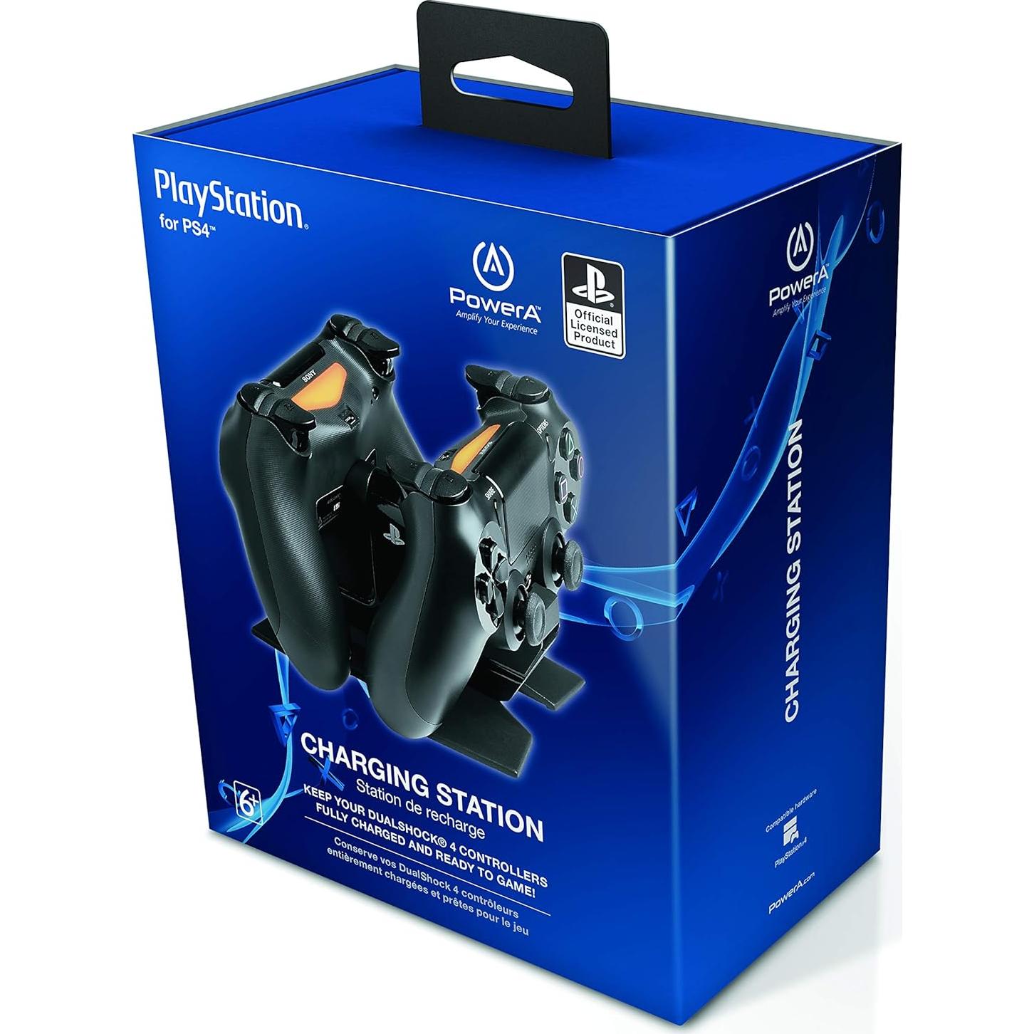 Estación de Carga DualShock PowerA para PS4 - Carga 2 Controladores