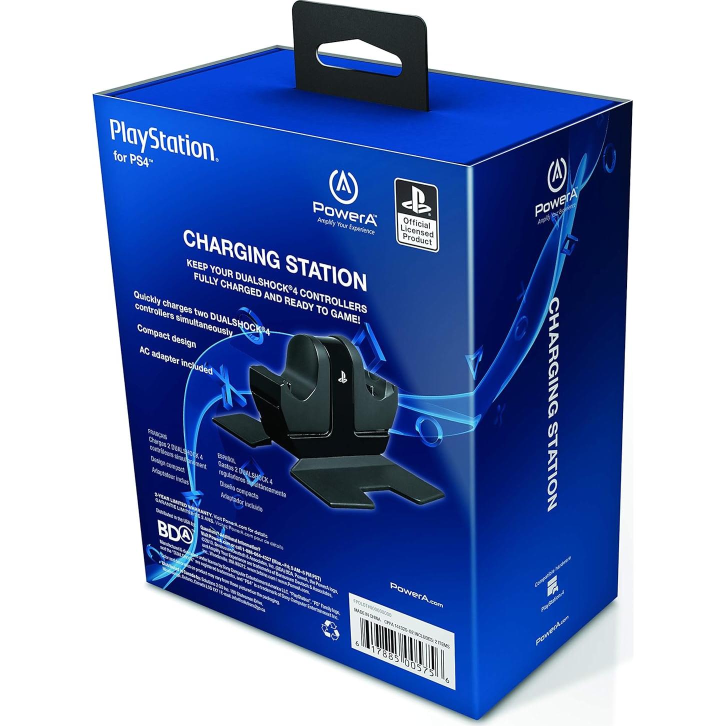 Estación de Carga DualShock PowerA para PS4 - Carga 2 Controladores