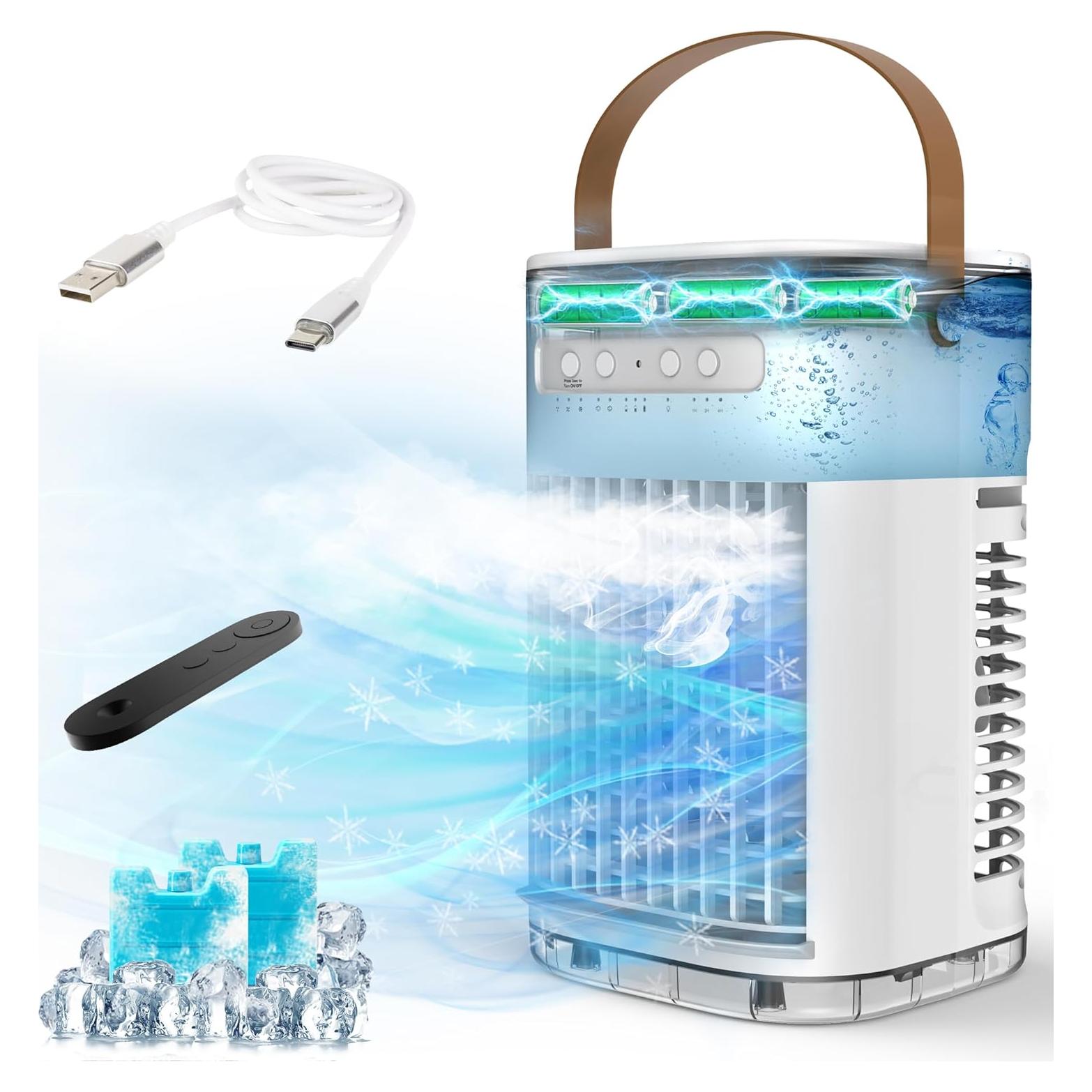 Acondicionador de Aire Portátil FLOWBREEZE TF06 3 en 1 con Control Remoto