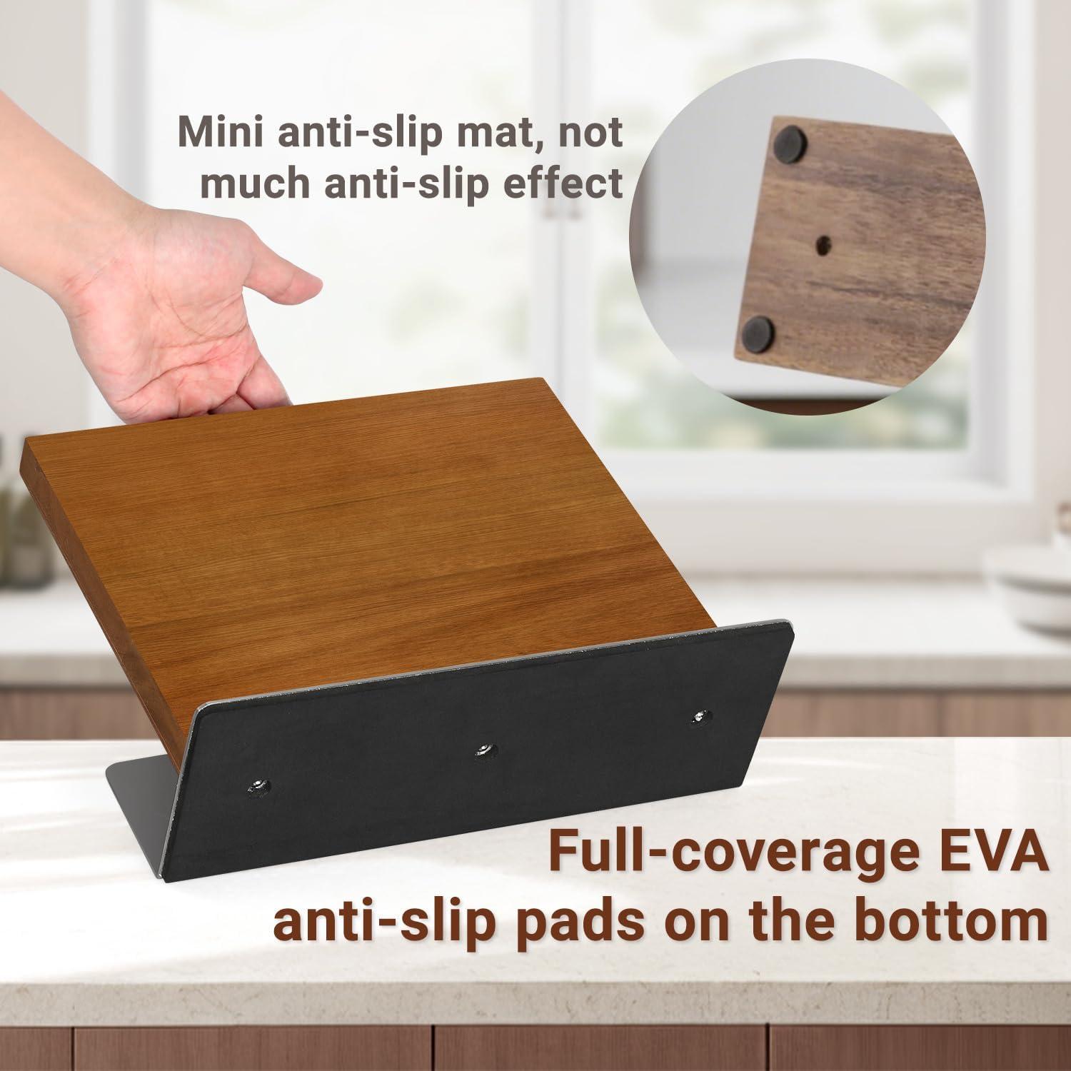 Bloque Magnético de Cuchillos Kirumie 2 en 1 Madera Acacia