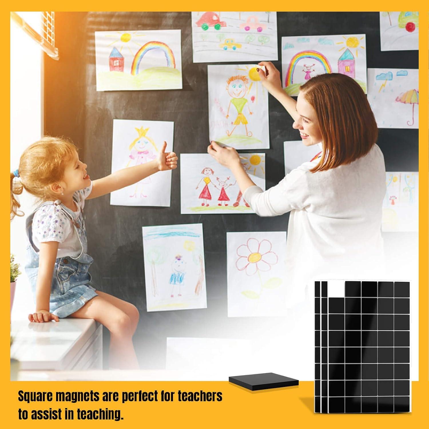 144 Piezas Imán Cuadrado Autoadhesivo Sukh 10.16x10.16cm