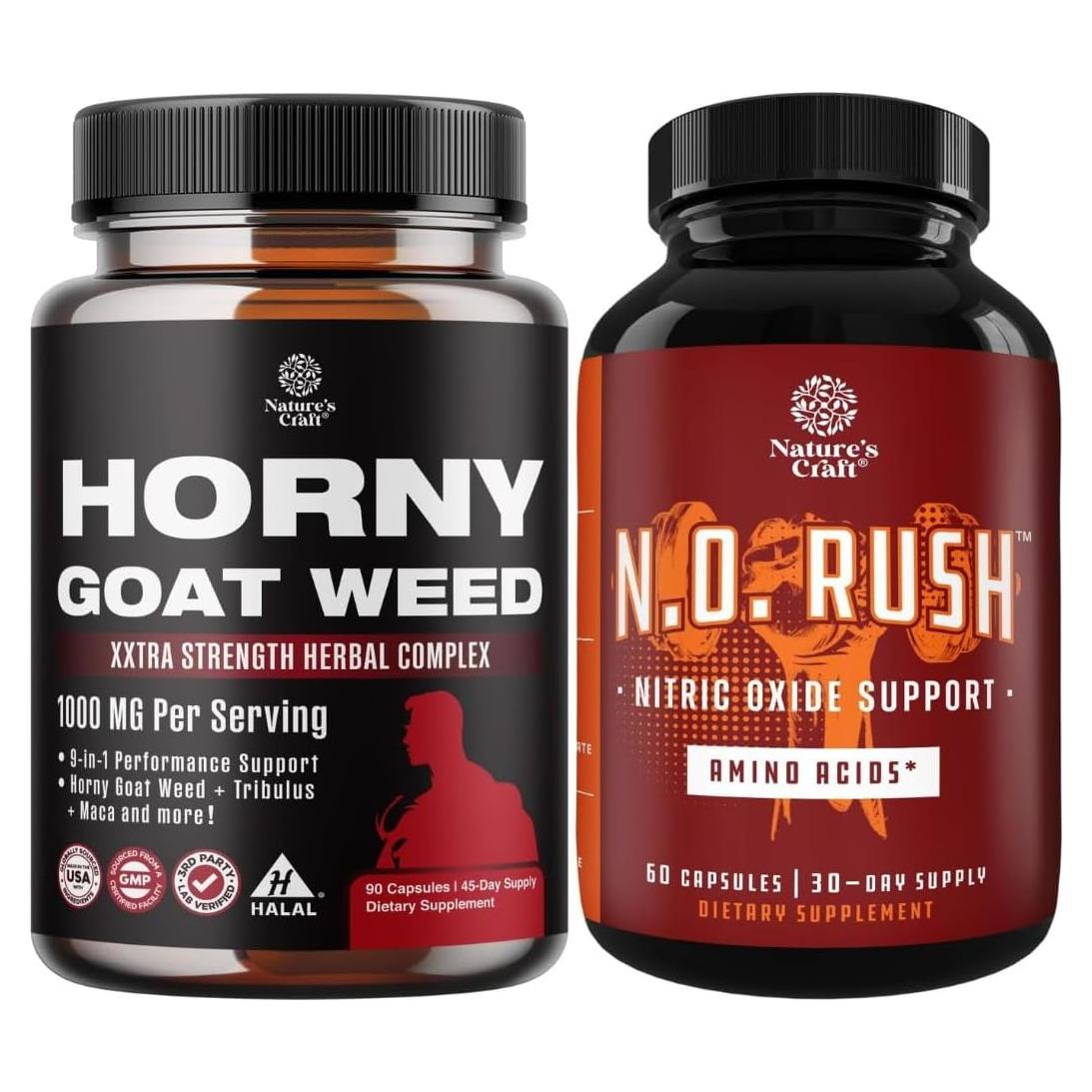 Suplemento de Hierba de Cabra Horny Natures Craft 1000mg