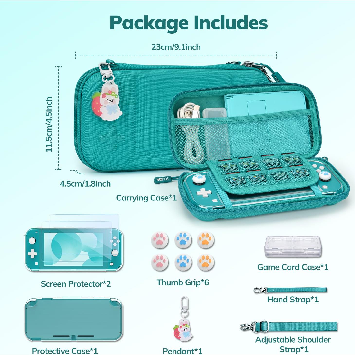 Funda Younik 14 en 1 para Switch Lite Verde