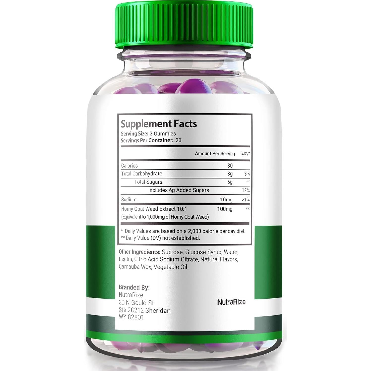 Gomitas de Vitalidad Masculina NutraRize - 300 Unidades