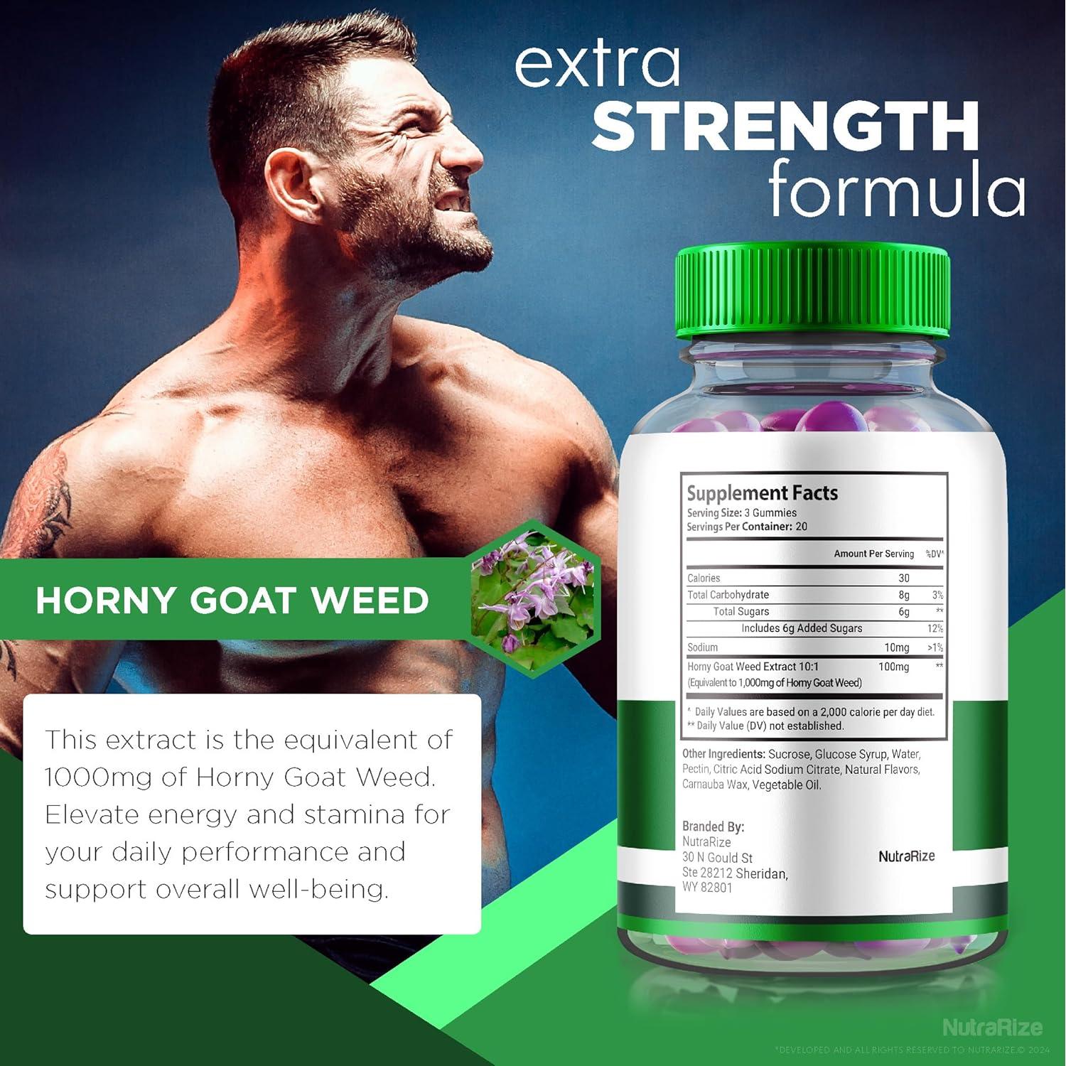 Gomitas de Vitalidad Masculina NutraRize - 300 Unidades