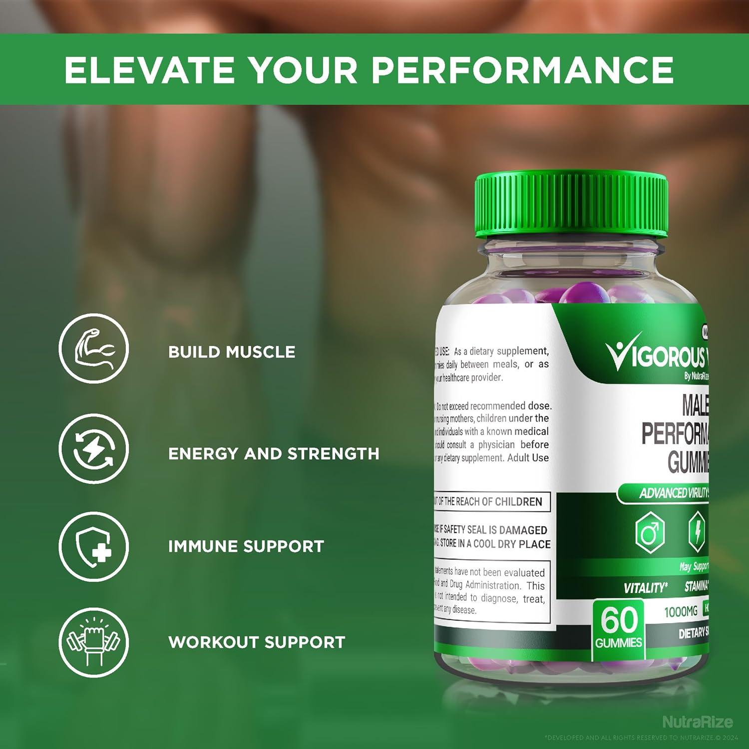 Gomitas de Vitalidad Masculina NutraRize - 300 Unidades