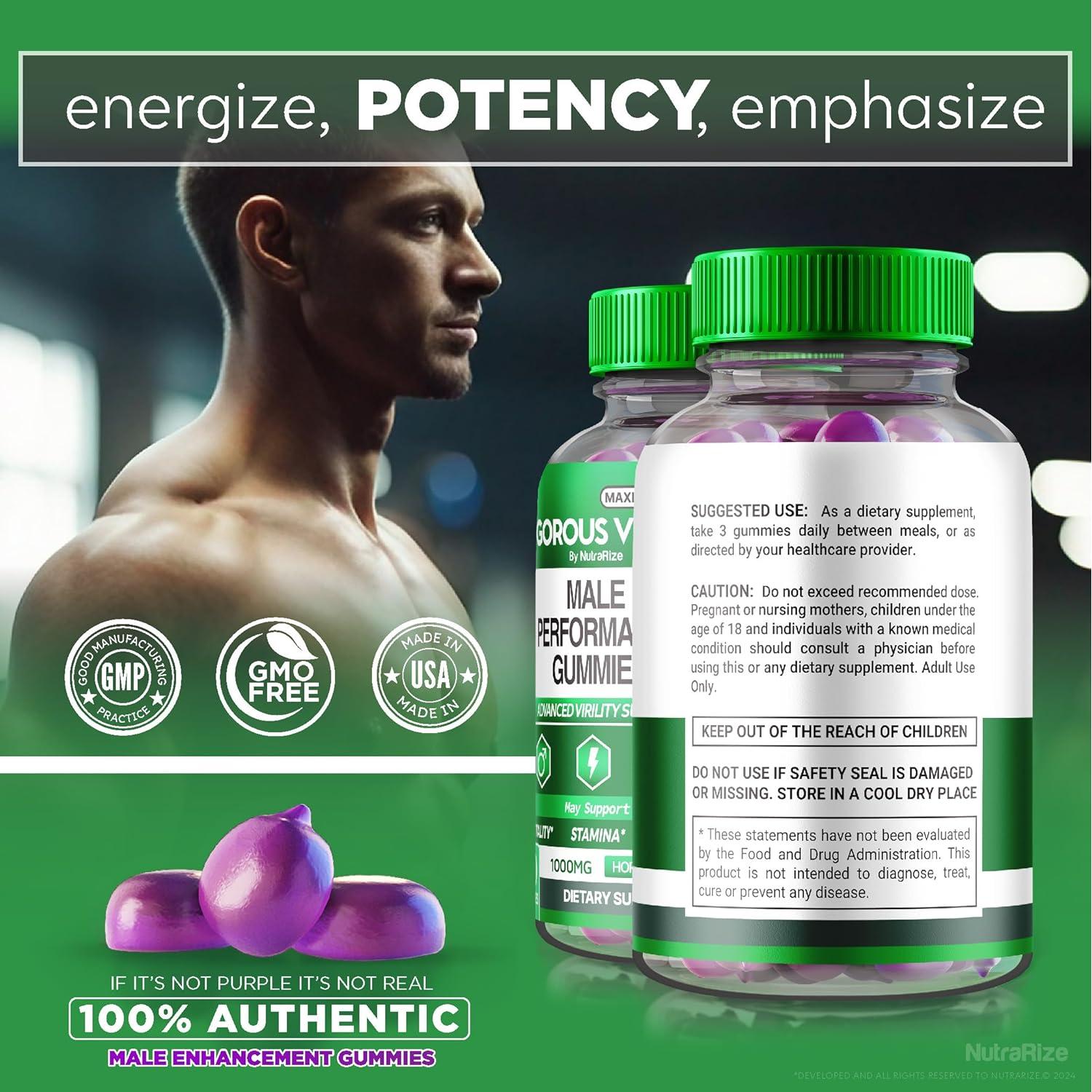 Gomitas de Vitalidad Masculina NutraRize - 300 Unidades