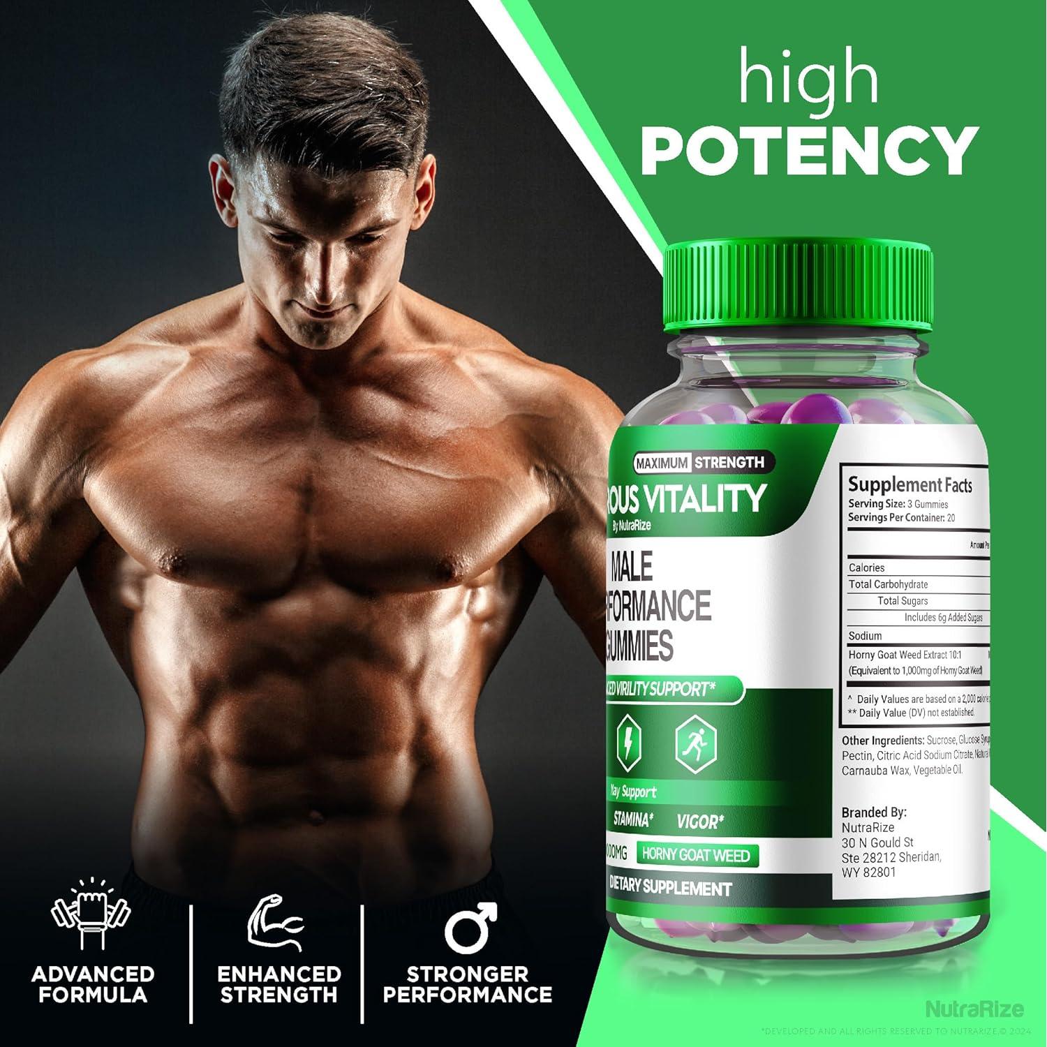 Gomitas de Vitalidad Vigorosa NutraRize 120 unidades