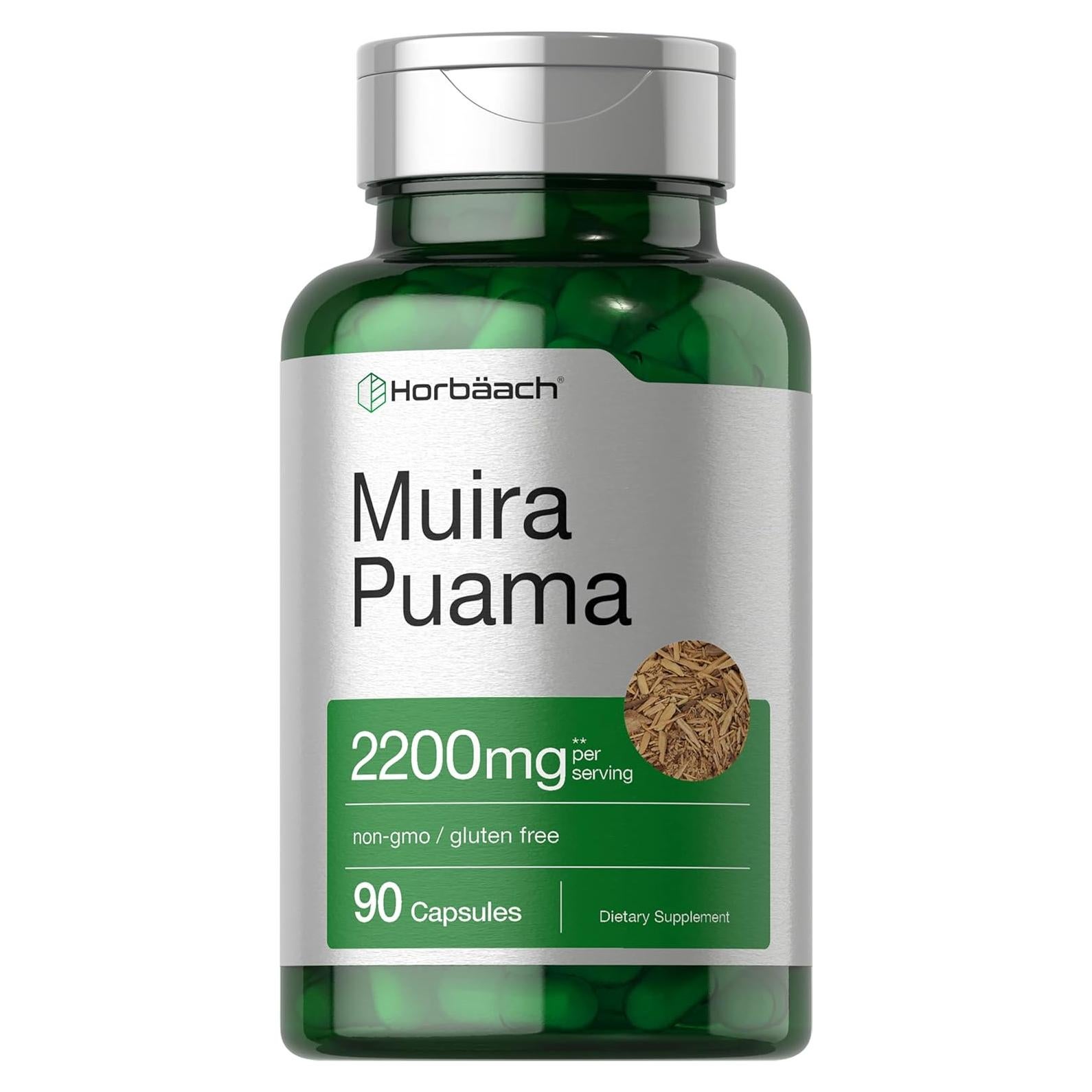 Extracto de raíz de Muira Puama Horbaach 2200 mg - 90 Cápsulas