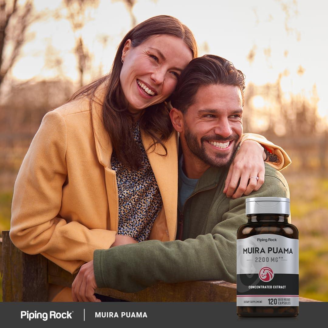 Extracto de Raíz de Muira Puama Piping Rock 2200 mg 120 Cápsulas