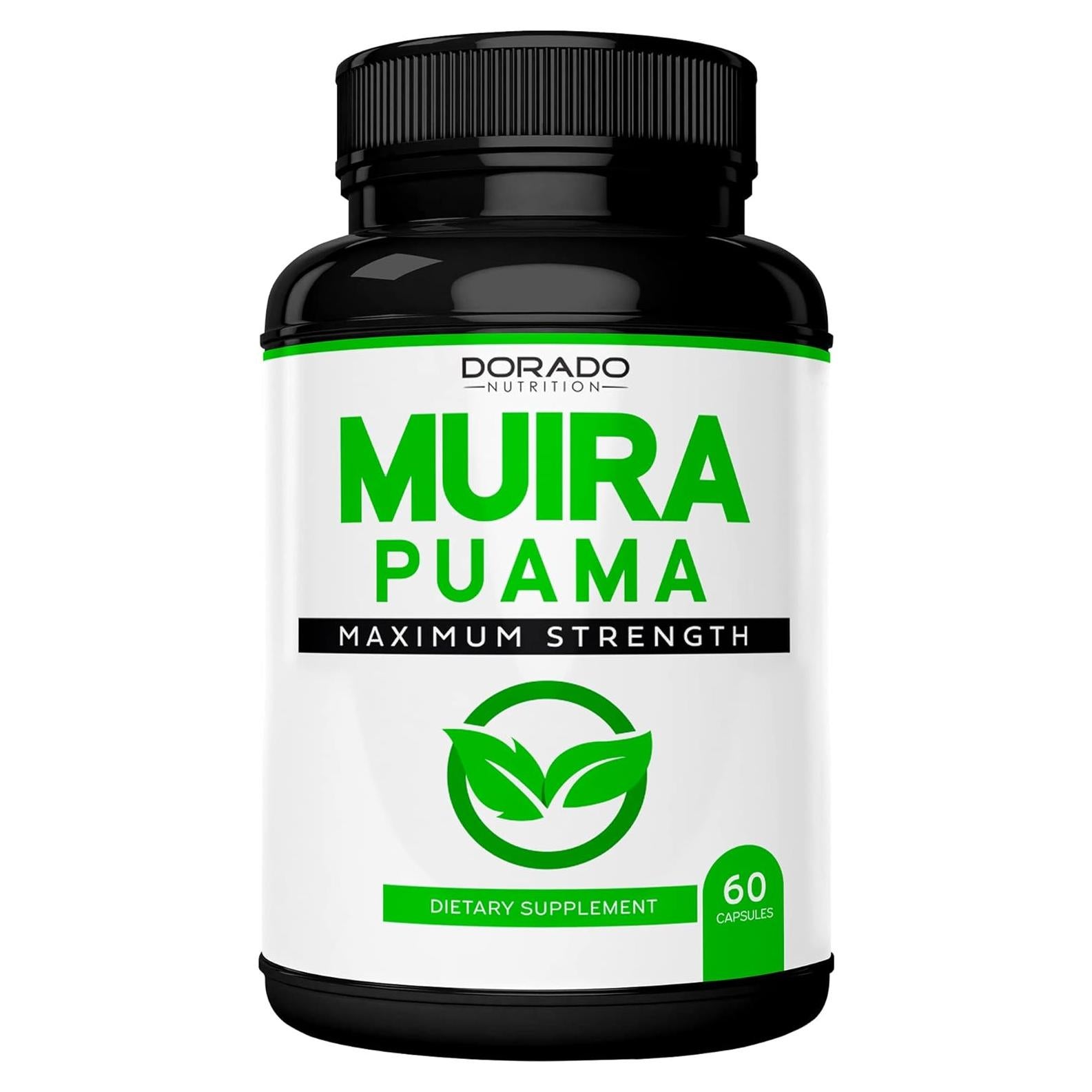 Extracto de Raíz de Muira Puama 1000mg Dorado Nutrition - 60 Cápsulas