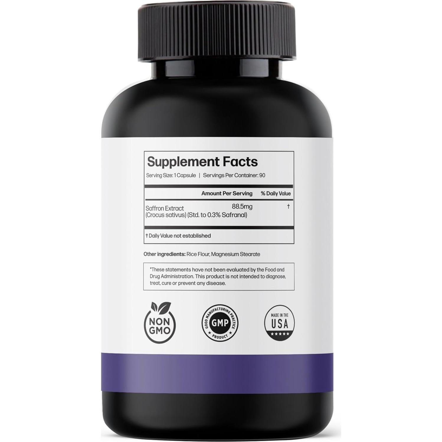 Extracto de Azafrán Puro Ultra6 - 90 Cápsulas para Pérdida de Peso