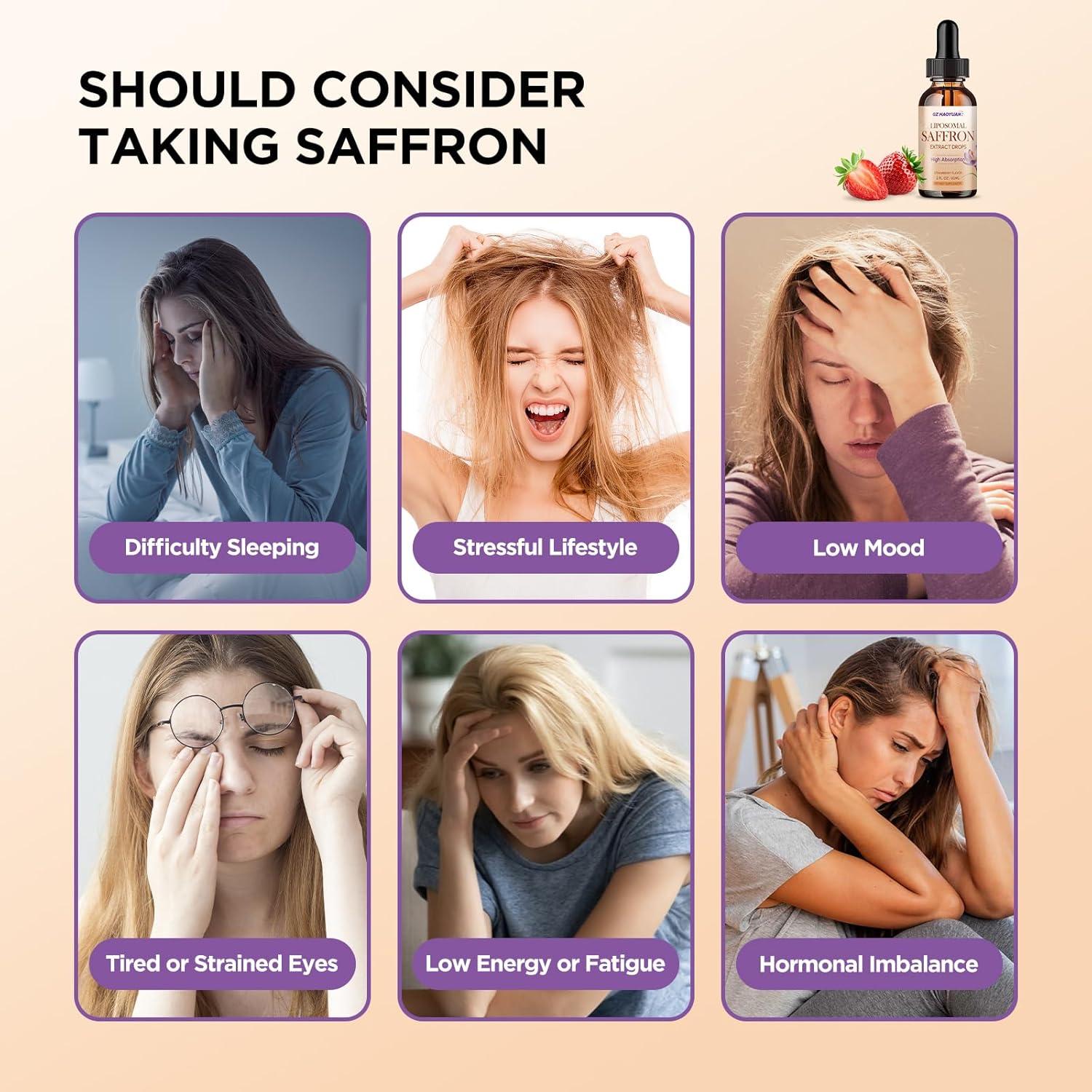 Suplemento Líquido de Azafrán Liposomal GZ HAOYUAN 59 ml