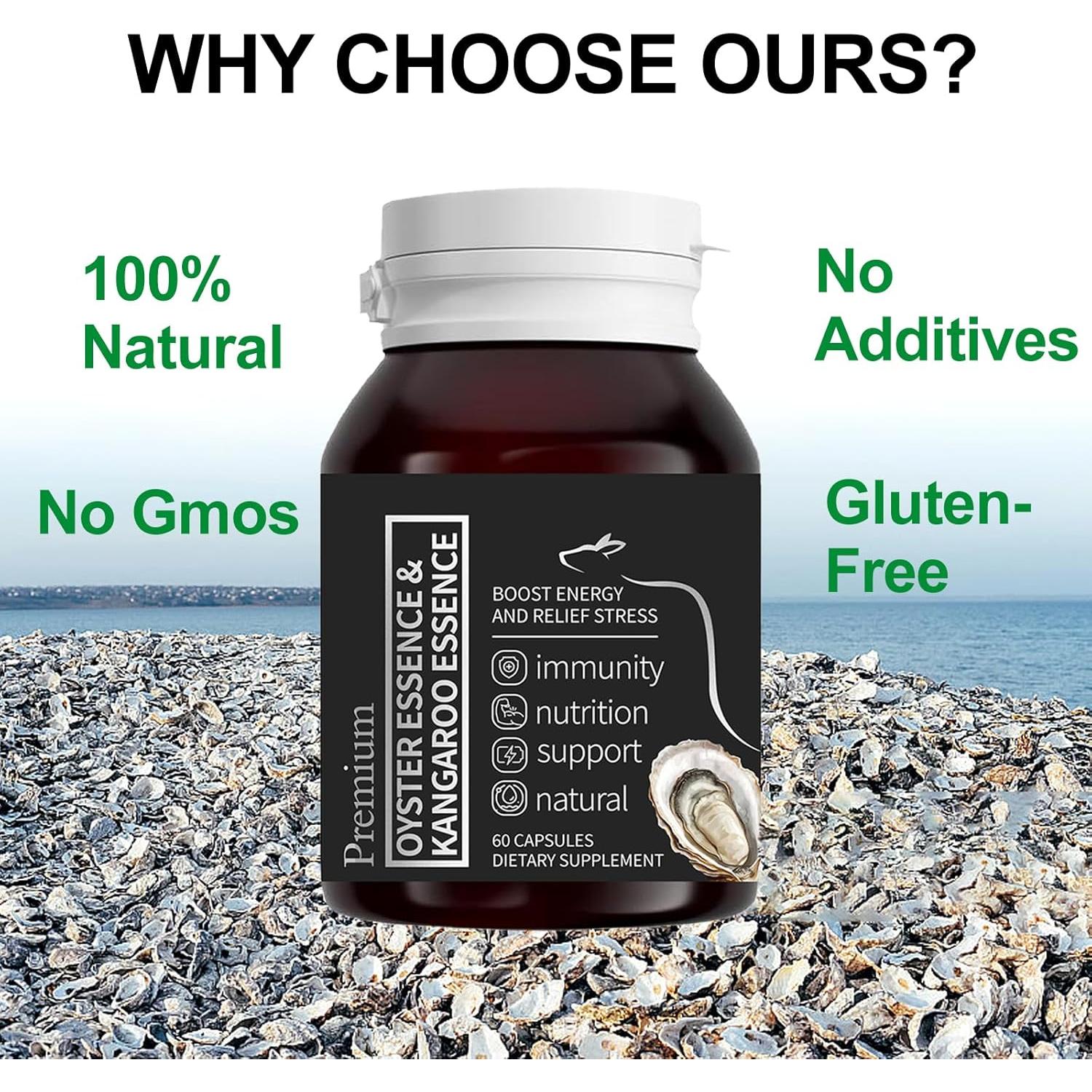 Extracto de Ostra Puro Peehss 60 Cápsulas - Refuerzo Inmunológico y Energía