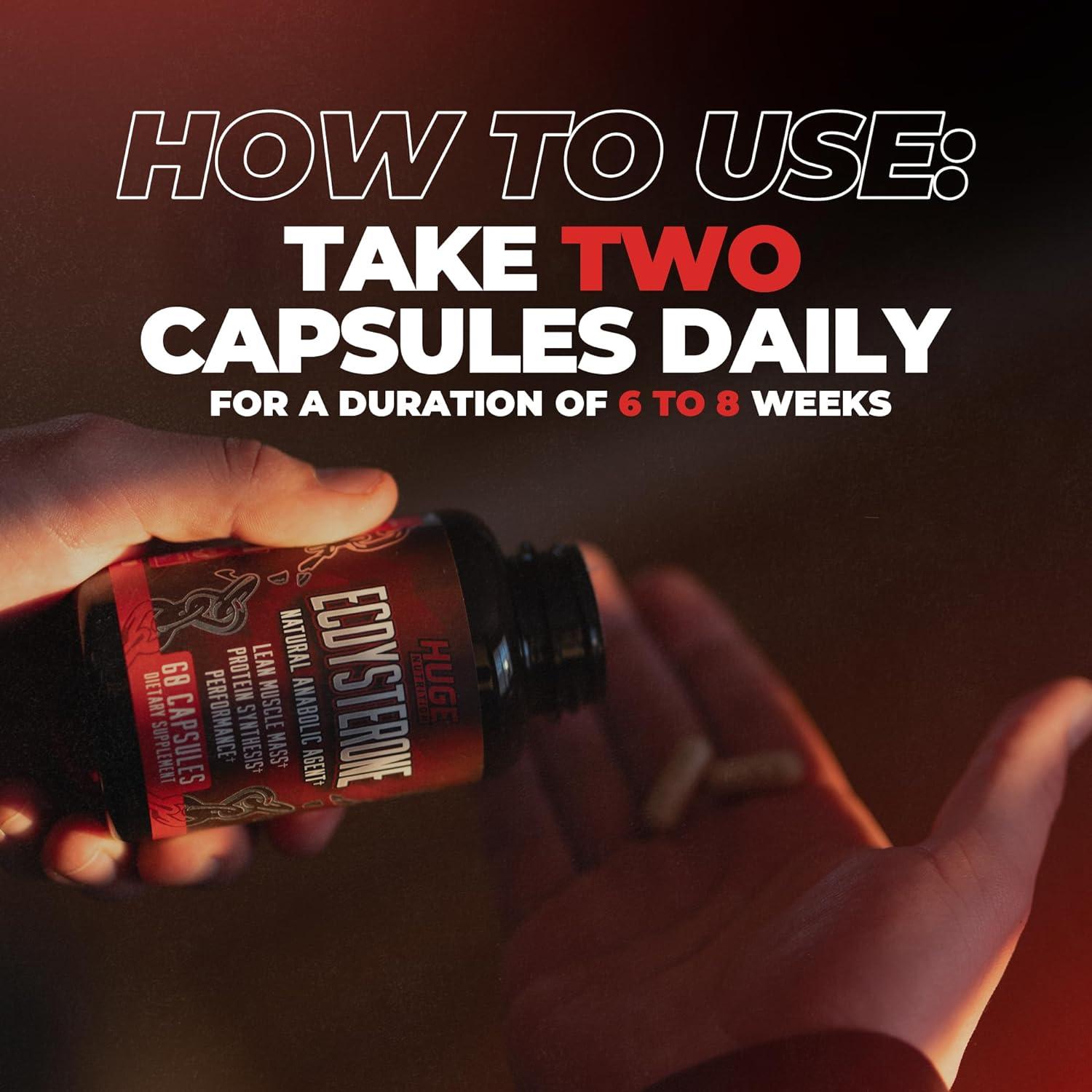 Suplemento Ecdisterona Huge 1000mg Natural Constructor Muscular