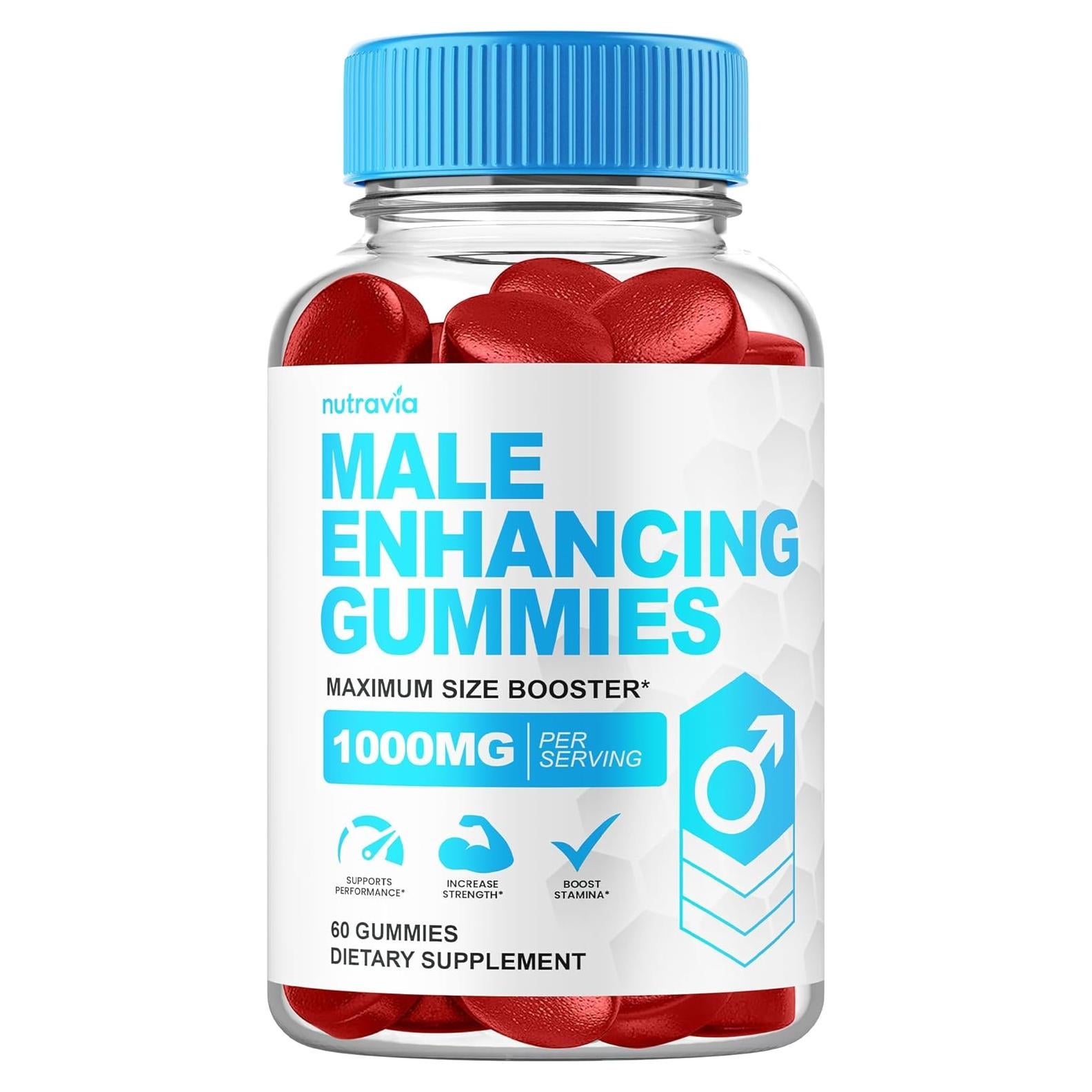 Gomitas Nutravia para Rendimiento Masculino 60 Unidades