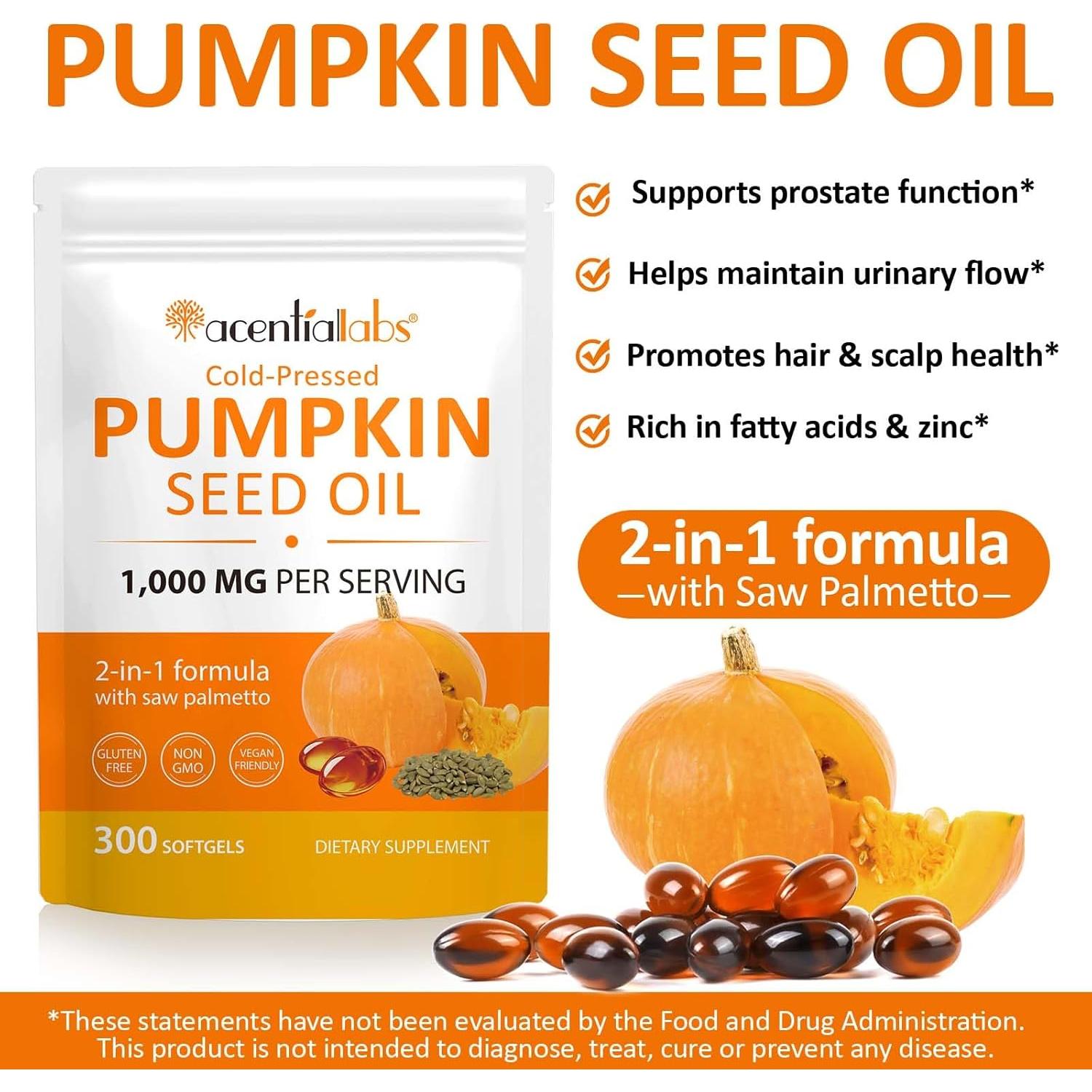 Suplemento Aceite Semilla Calabaza HBIKCLYC 300 Cápsulas