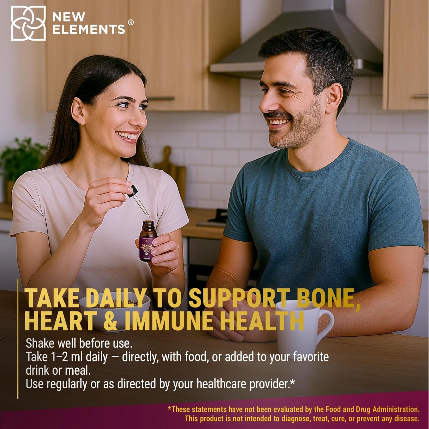 Vitamina D3 Líquida 10.000 UI con K2 y Magnesio 200 mcg