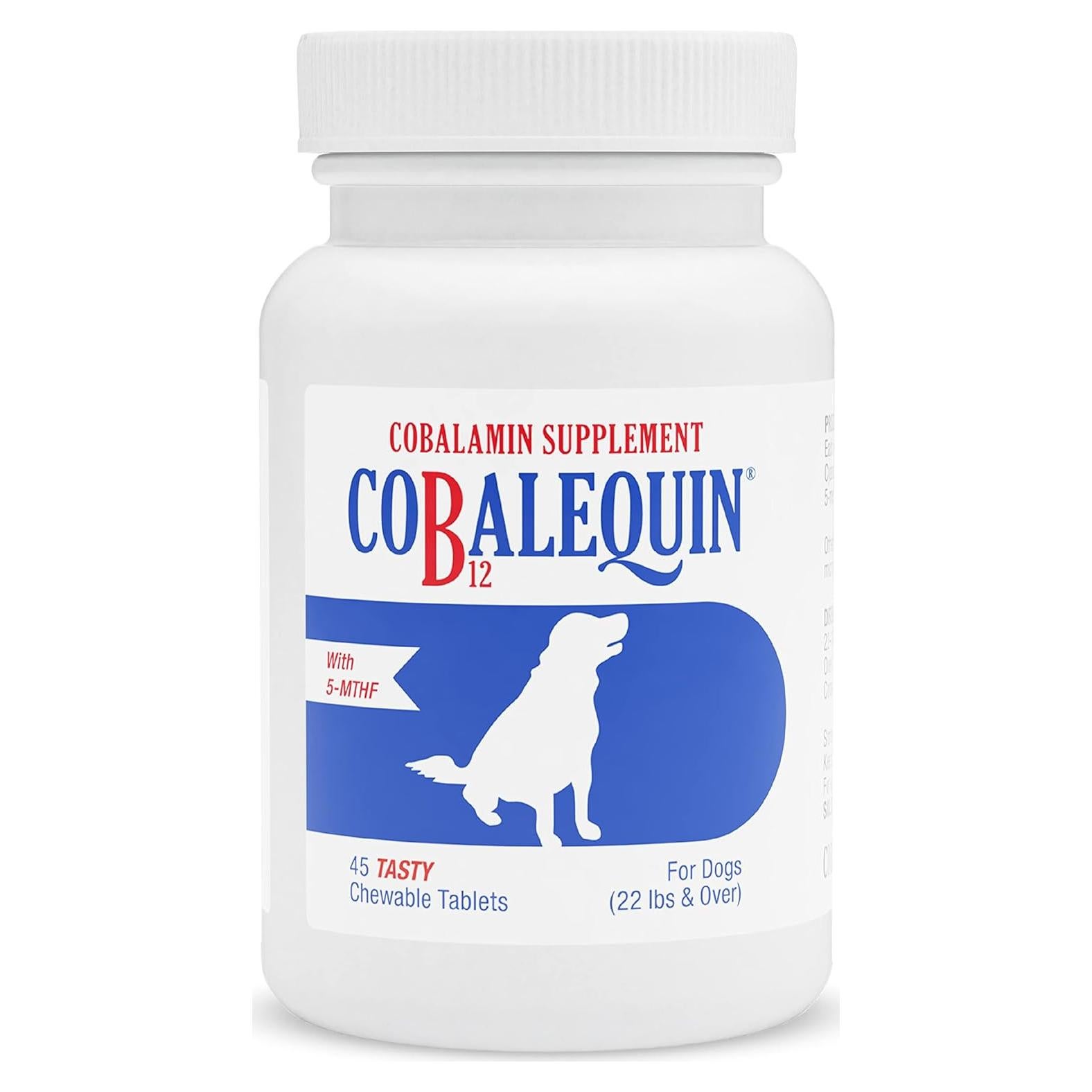 Suplemento B12 Cobalequin Nutramax para Perros Grandes 45 Tabletas