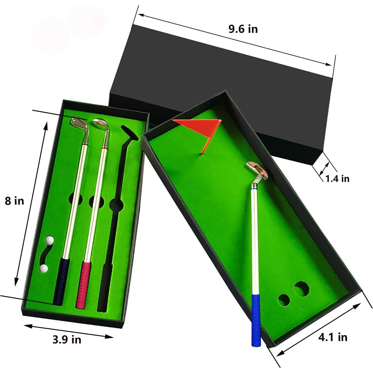 Juego de bolígrafos de golf SANTA CASA con mini campo