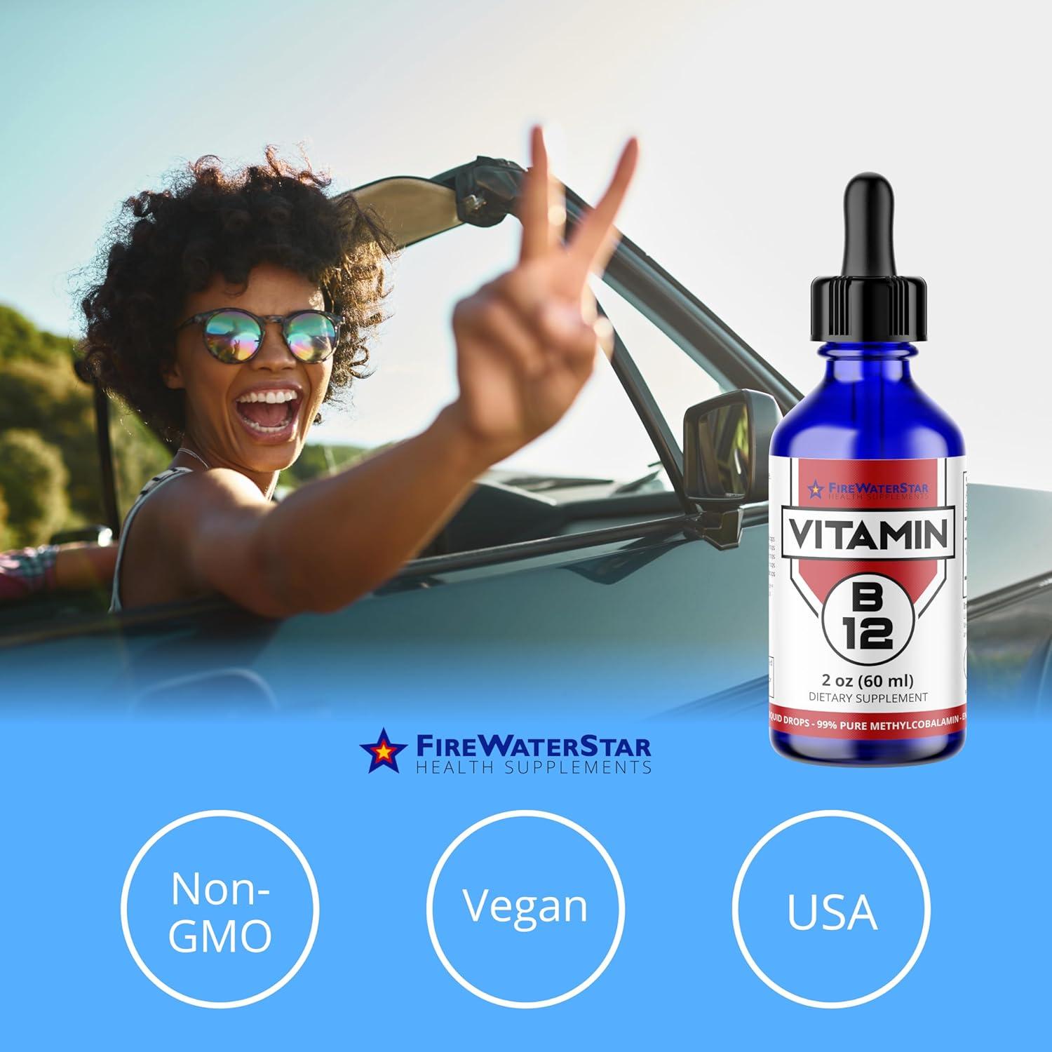 Gotas Líquidas de B12 FWS 5000 mcg Metilcobalamina Vegano