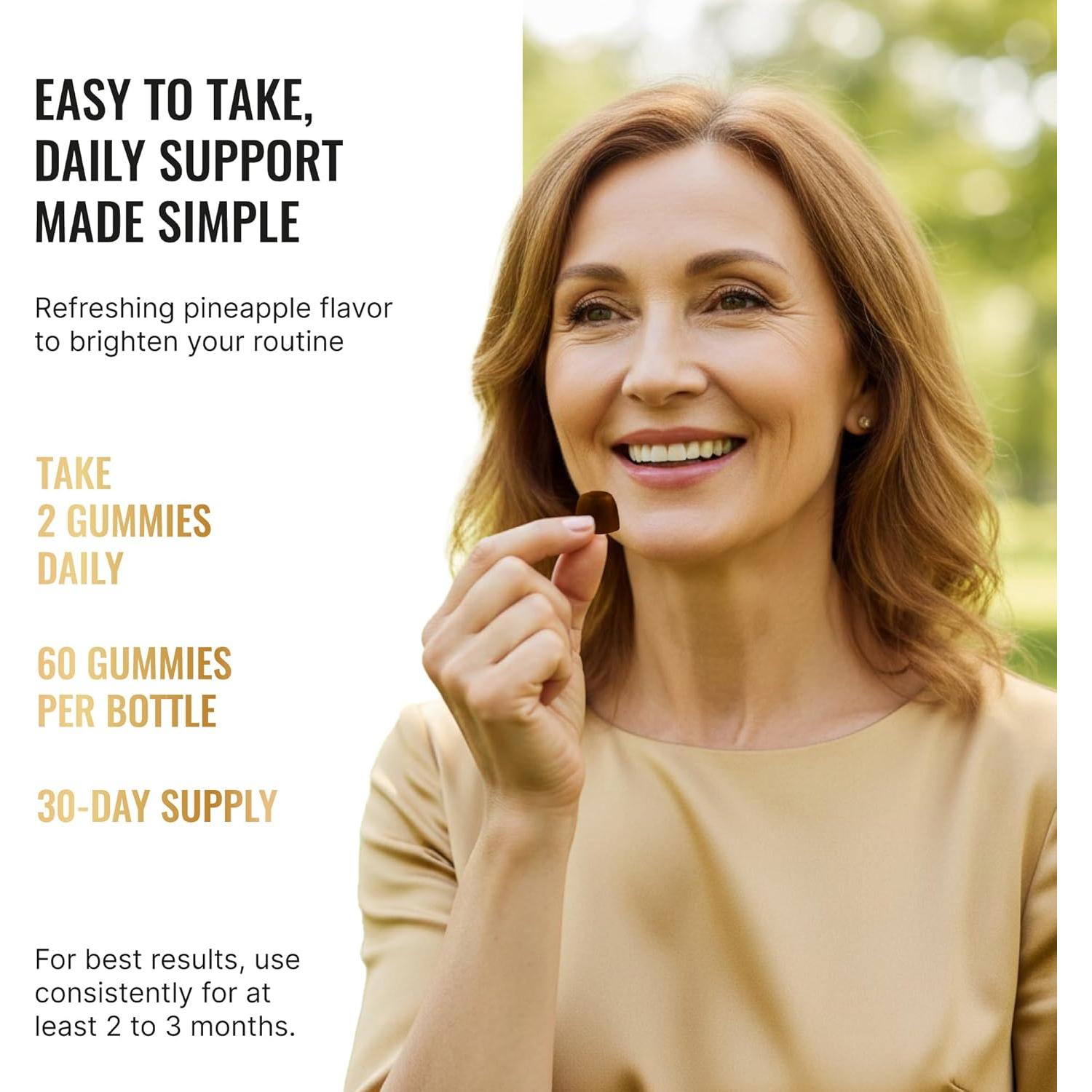 Gomitas Femnergy para Perimenopausia - 60 Unidades, Sabor Piña