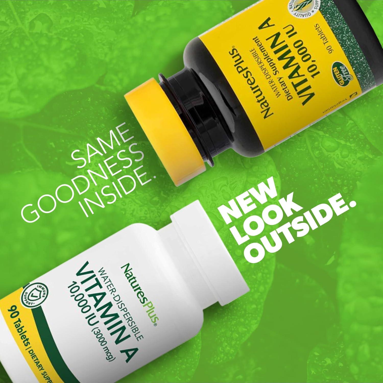 Vitamina A NaturesPlus 10,000 IU - 90 Tabletas Vegetarianas