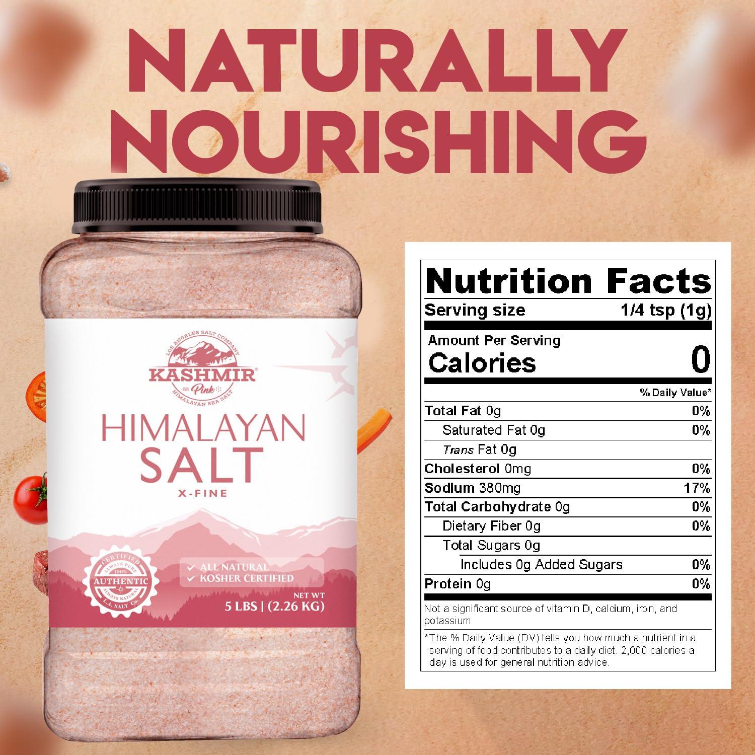 Sal de Himalaya Rosa Extra Fina LA SALT CO 2.27 kg Grado Alimenticio