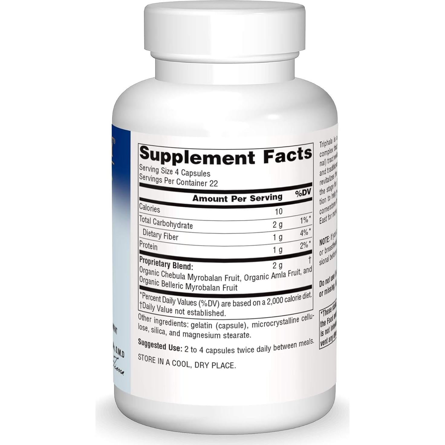 Triphala 500 mg Planetary Herbals - Suplemento Digestivo