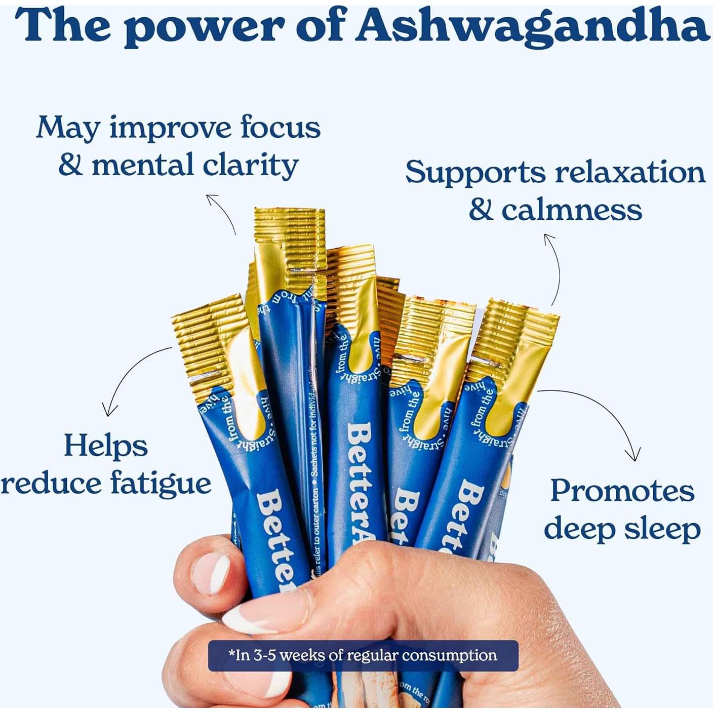 Palitos de Miel Orgánica KSM 66 Ashwagandha - 30 Unidades