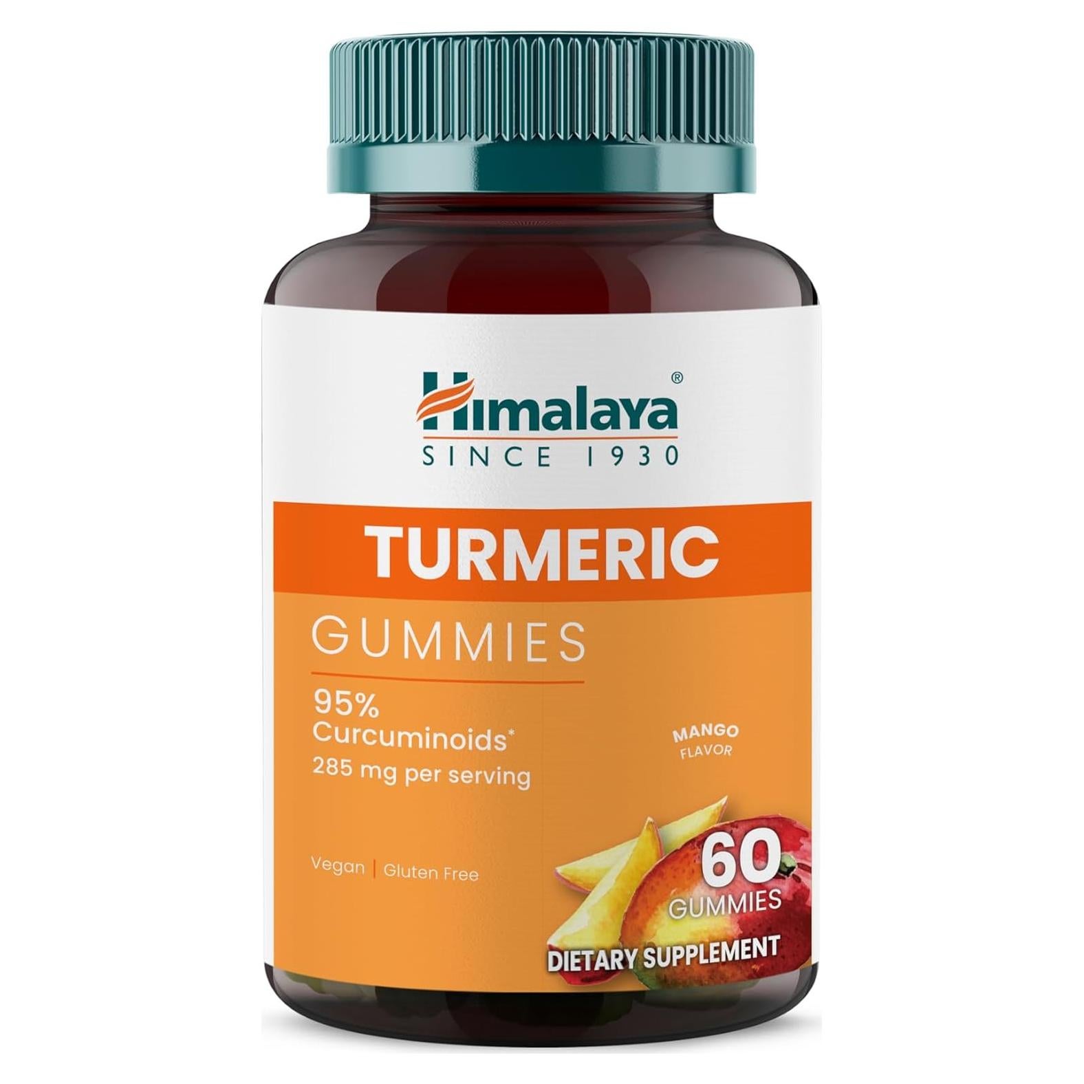 Gomitas de Cúrcuma Himalaya 285 mg Sabor Mango Veganas 60 Unidades