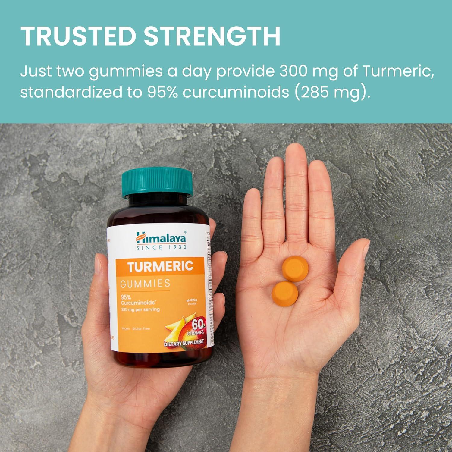 Gomitas de Cúrcuma Himalaya 285 mg Sabor Mango Veganas 60 Unidades