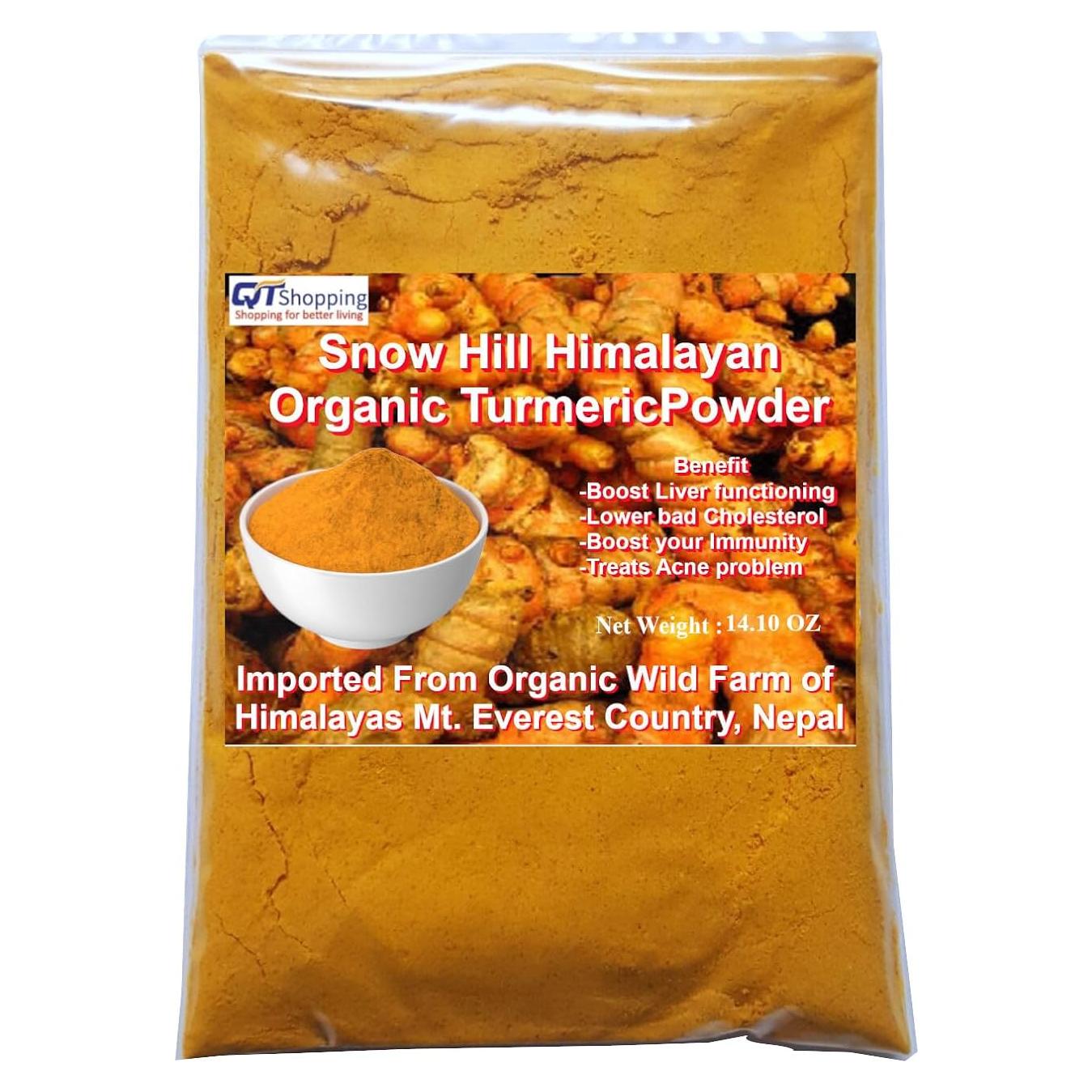 Polvo de Cúrcuma Orgánica Frescas Himalayas 400g - Sin Gluten