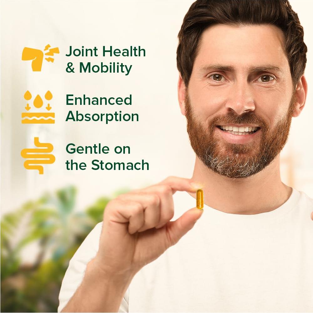 Cápsulas de Cúrcuma Jengibre VAHDAM 1500mg - 90 Unidades