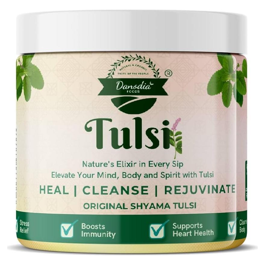 Hojas Secas de Tulsi Danodia Foods 50g - Albahaca Sagrada Natural