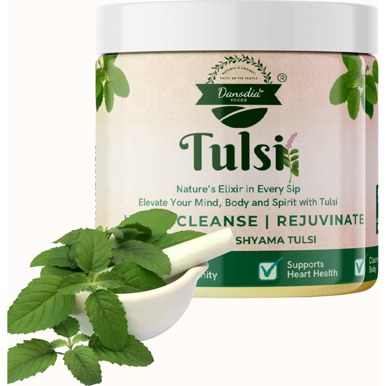 Hojas Secas de Tulsi Danodia Foods 50g - Albahaca Sagrada Natural