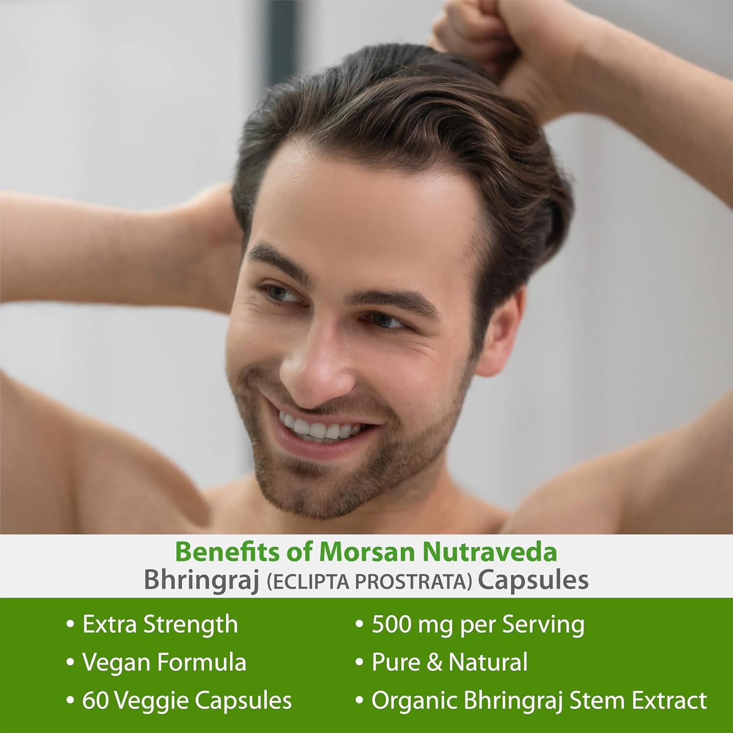 Cápsulas de Bhringraj Morsan Nutraveda 500 mg - 60 Veganas