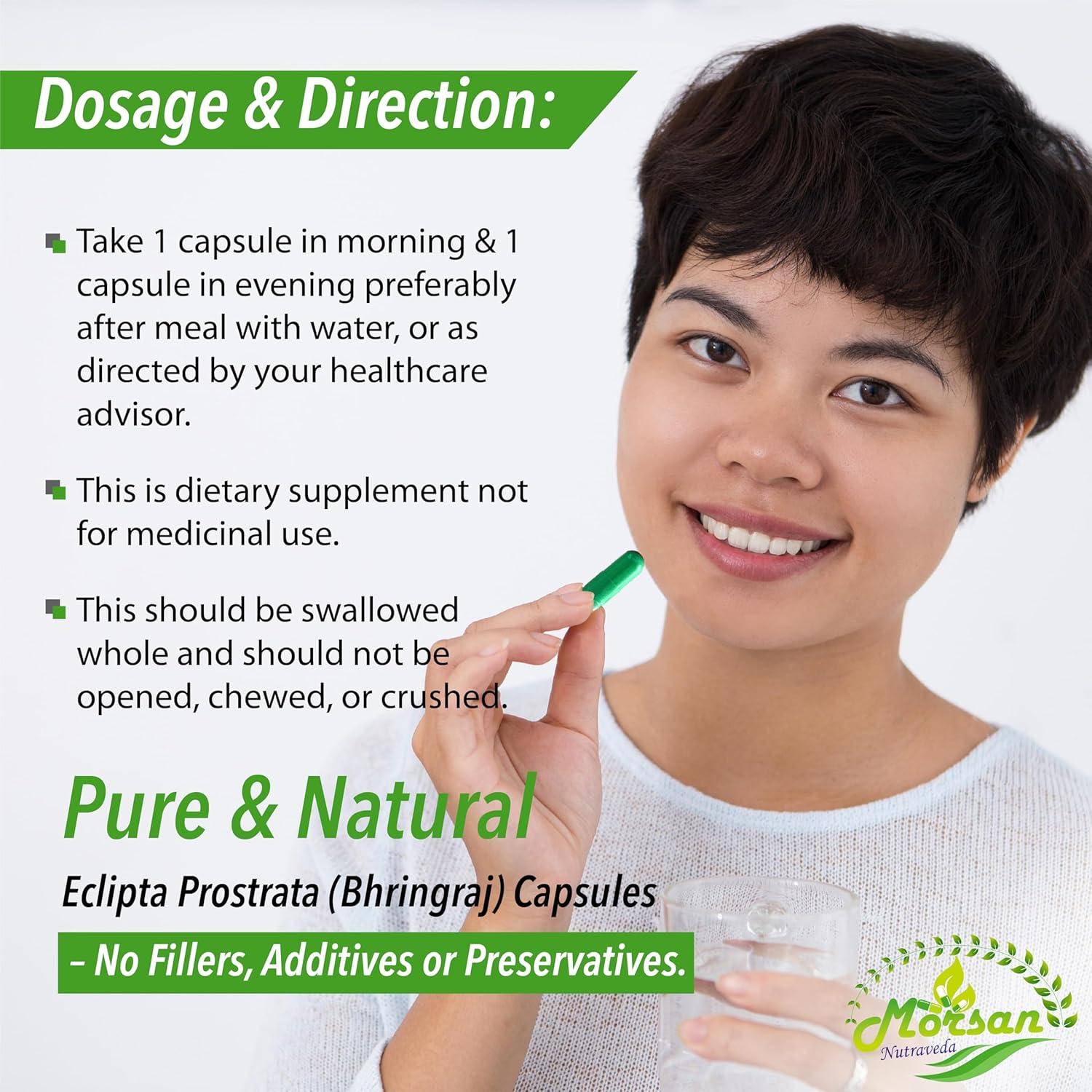 Cápsulas de Bhringraj Morsan Nutraveda 500 mg - 60 Veganas